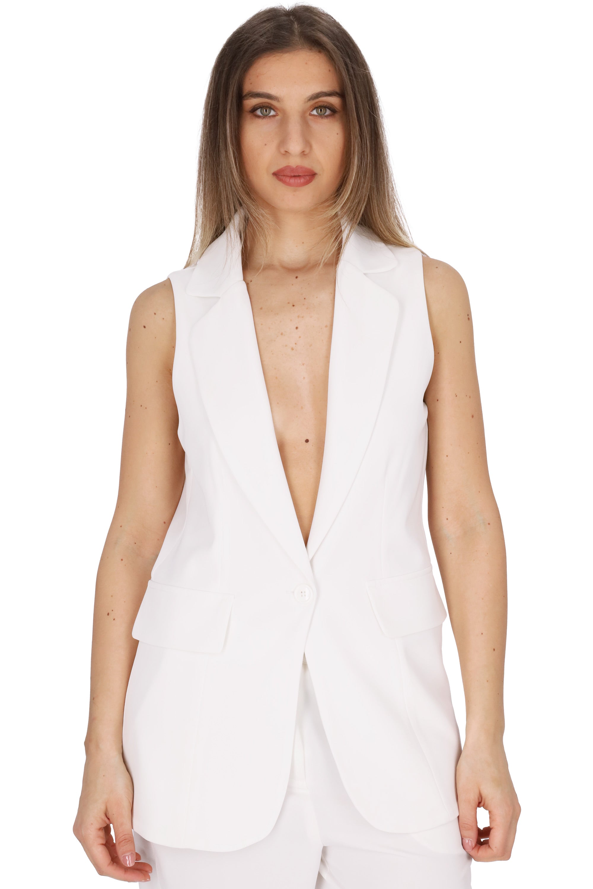 BIANCO | SPAGO DONNA - D ZEUS Gilet