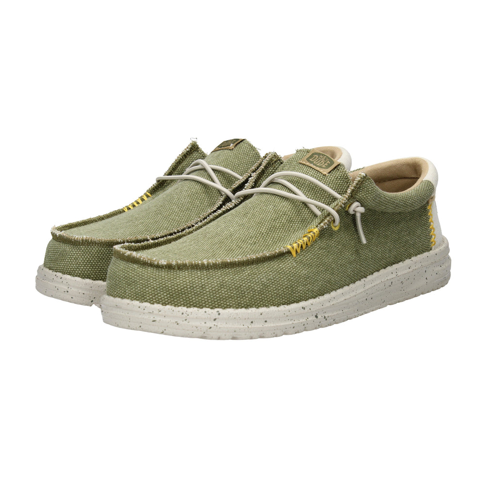 VERDE OLIVA | HEY DUDE - U 40952 Mocassino