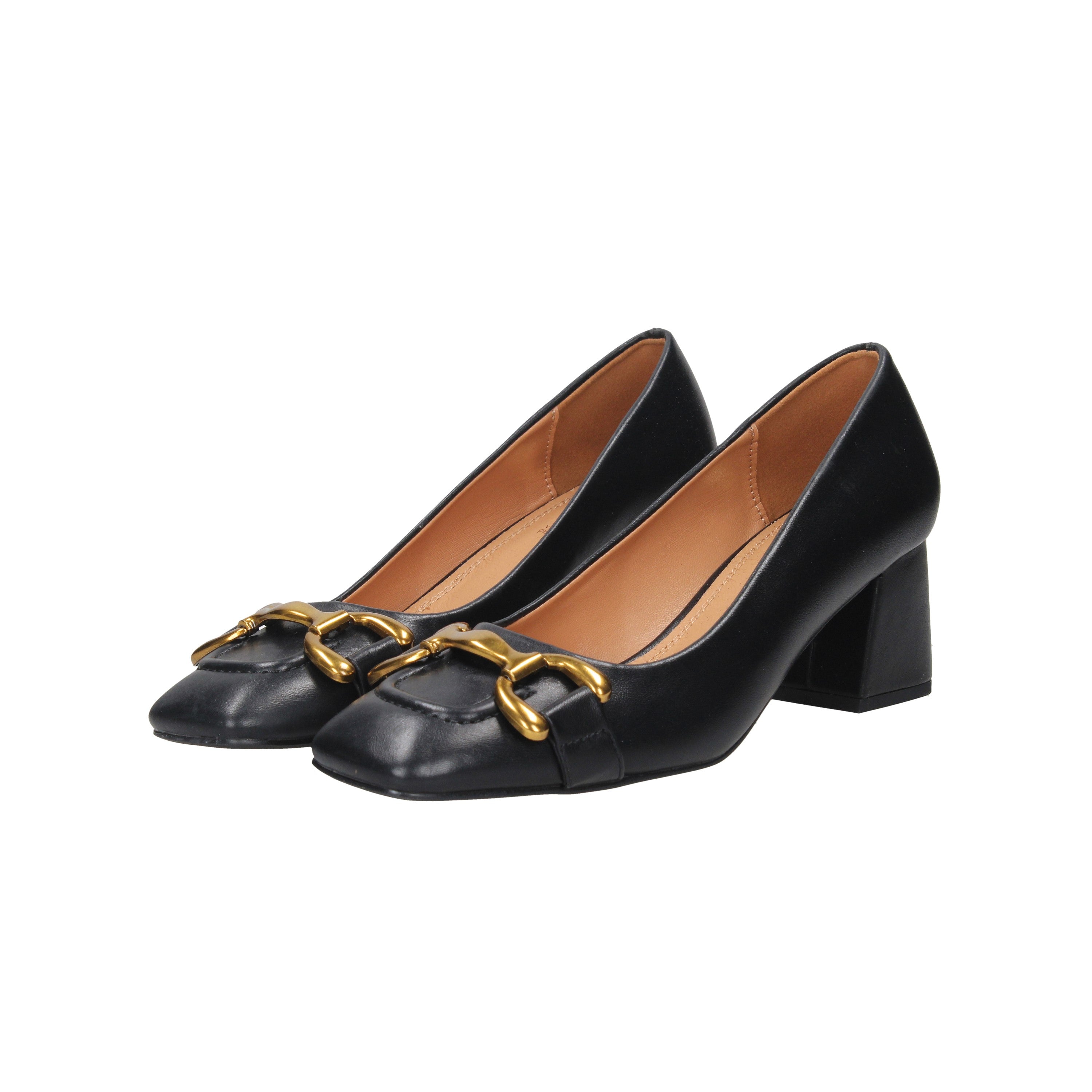 NERO | GOLD & GOLD - D GV03 Decollete