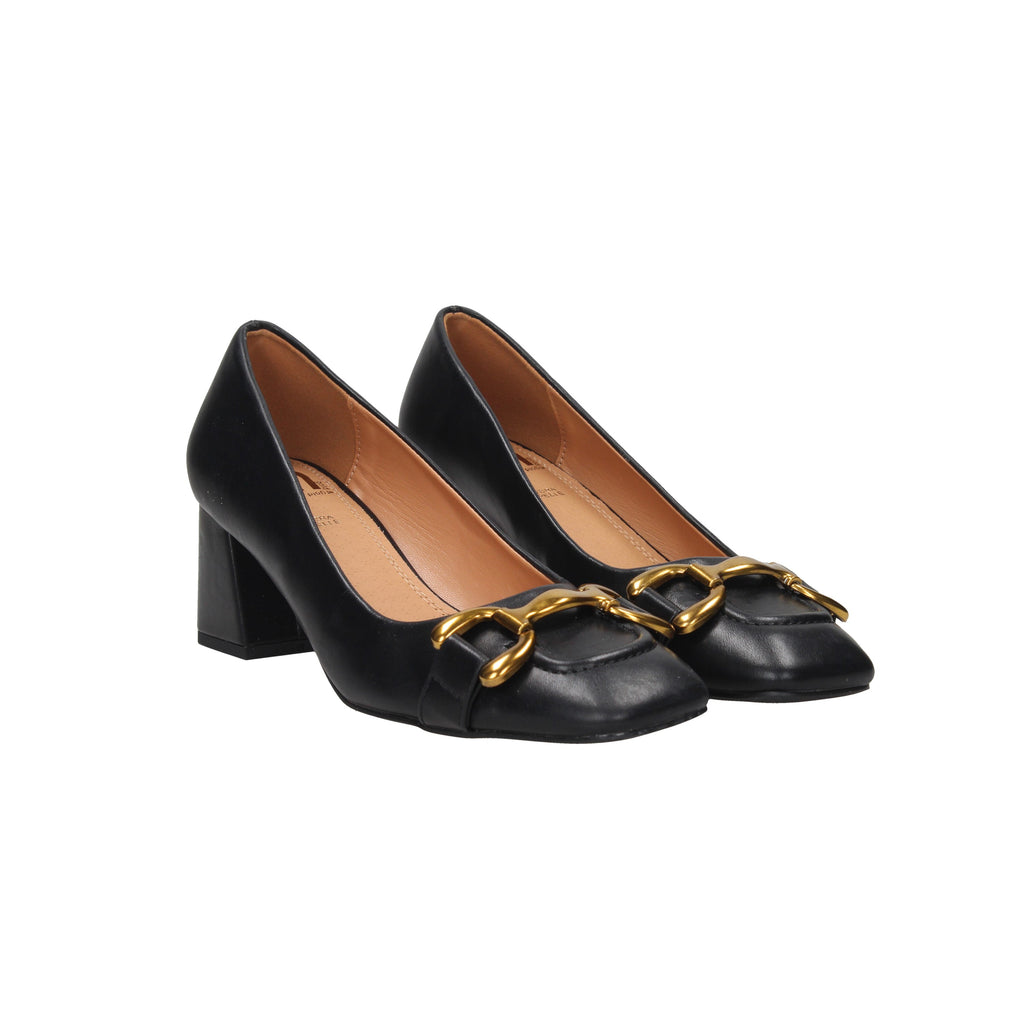 NERO | GOLD & GOLD - D GV03 Decollete
