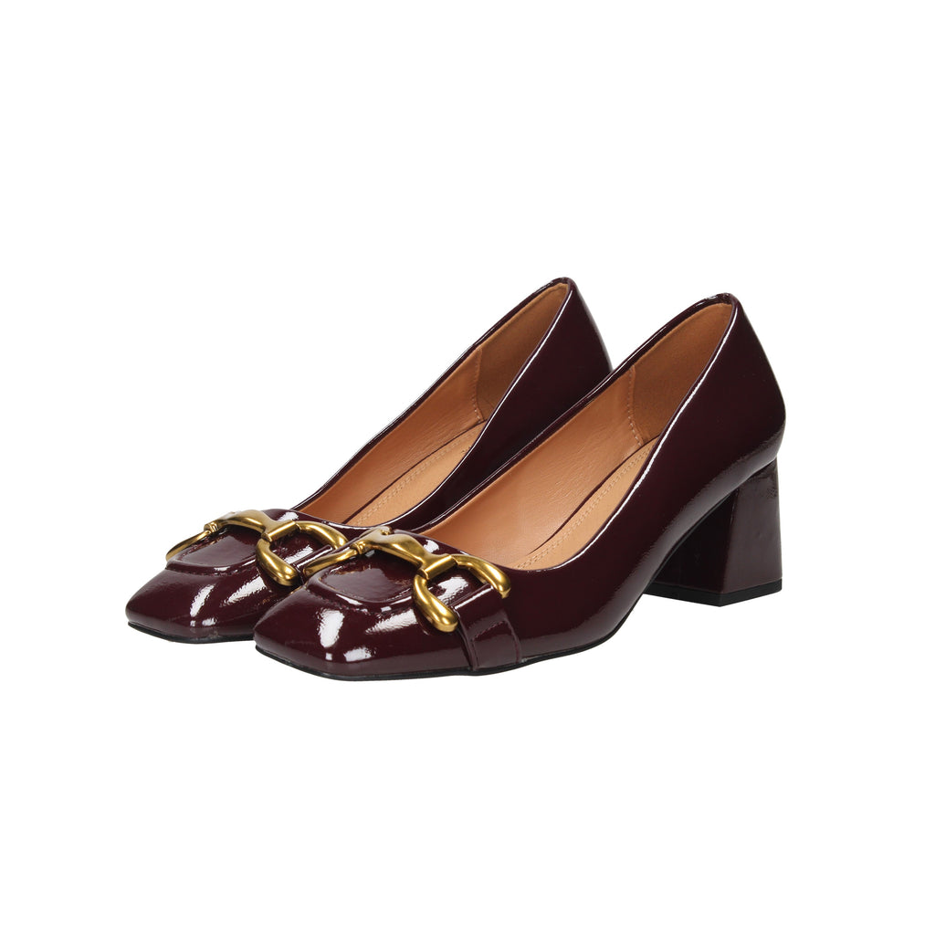 BORDEAUX | GOLD & GOLD - D GV03 Decollete