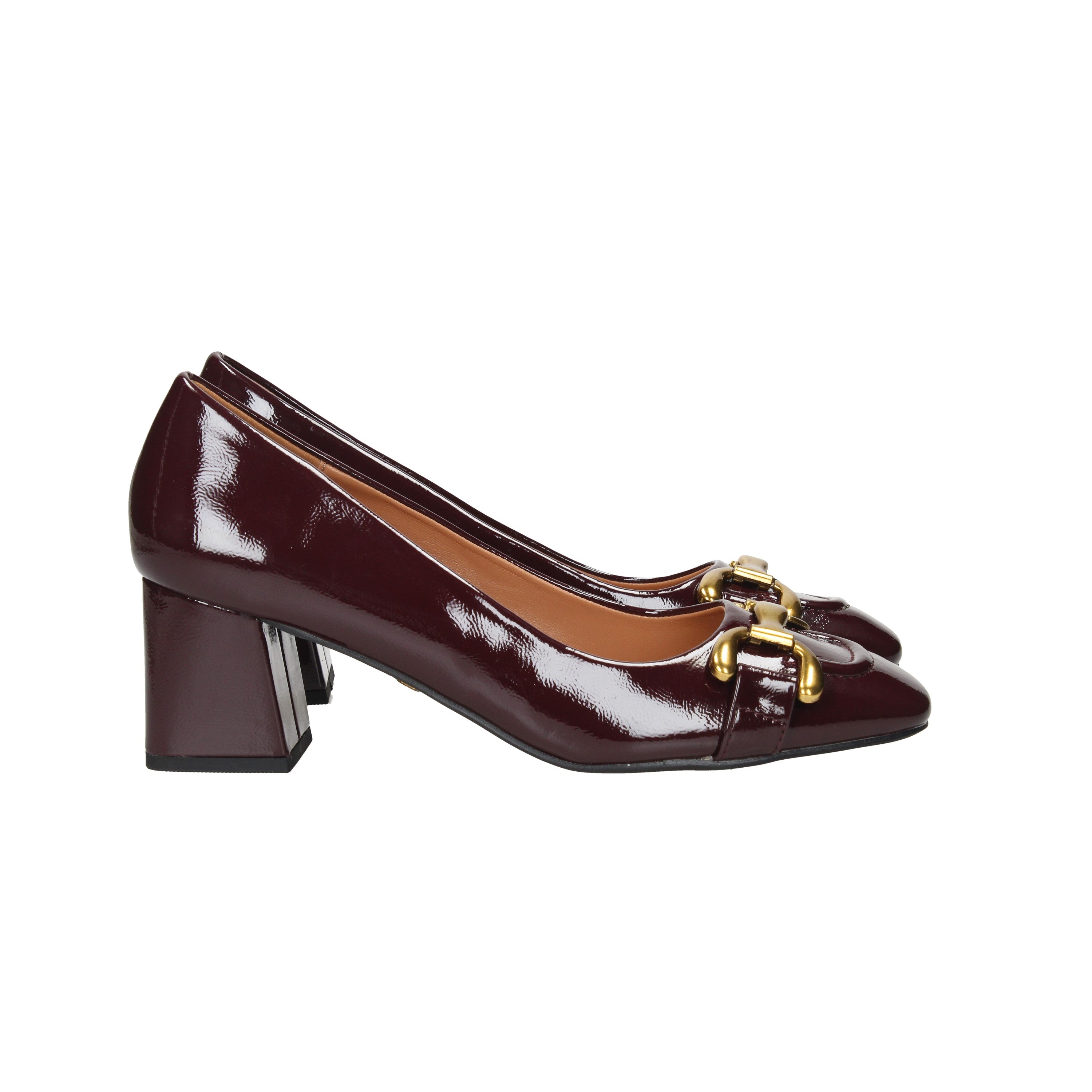 BORDEAUX | GOLD & GOLD - D GV03 Decollete
