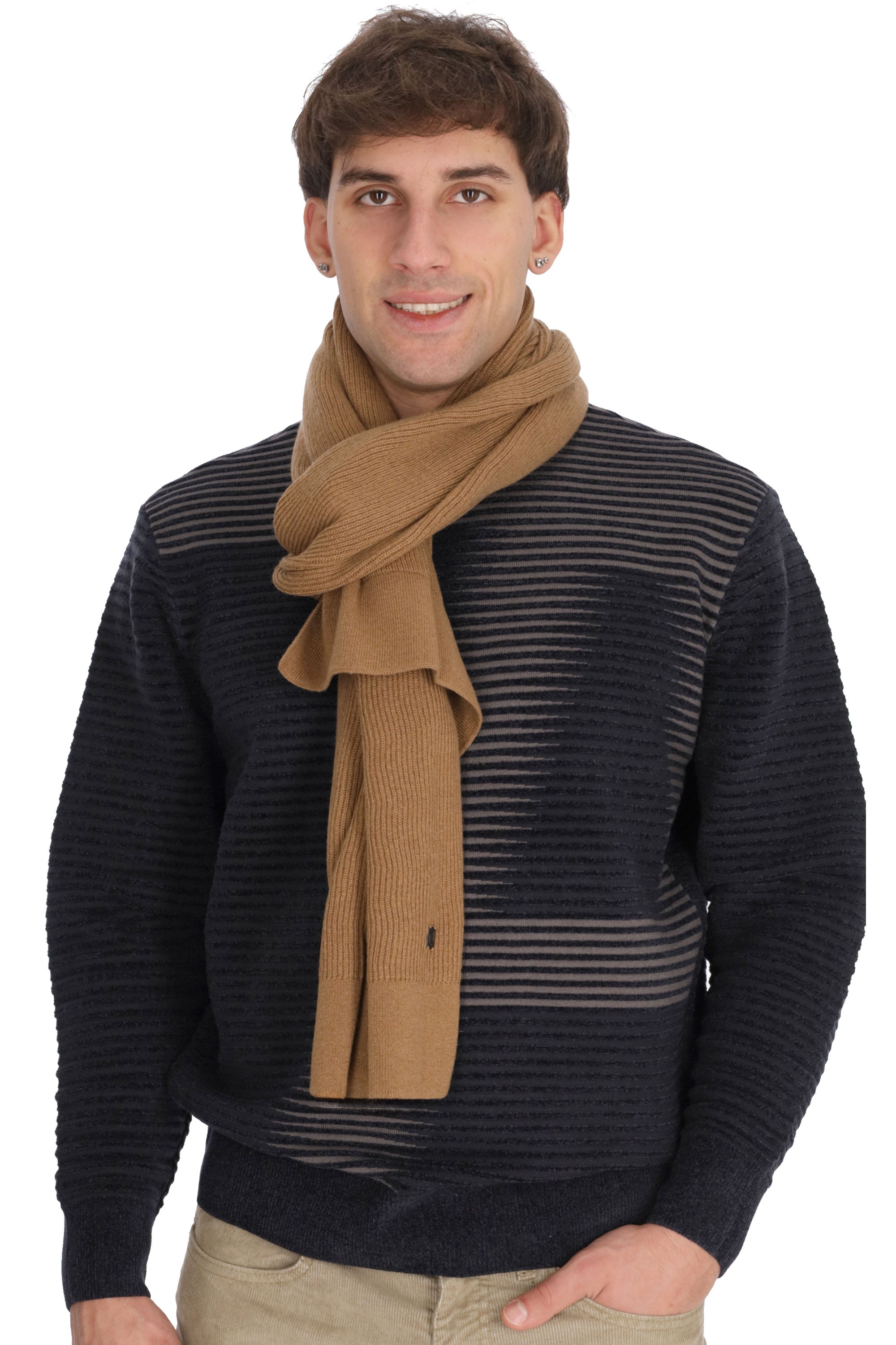 MARRONE | LIU JO UOMO - U DF4027MA23P Sciarpa