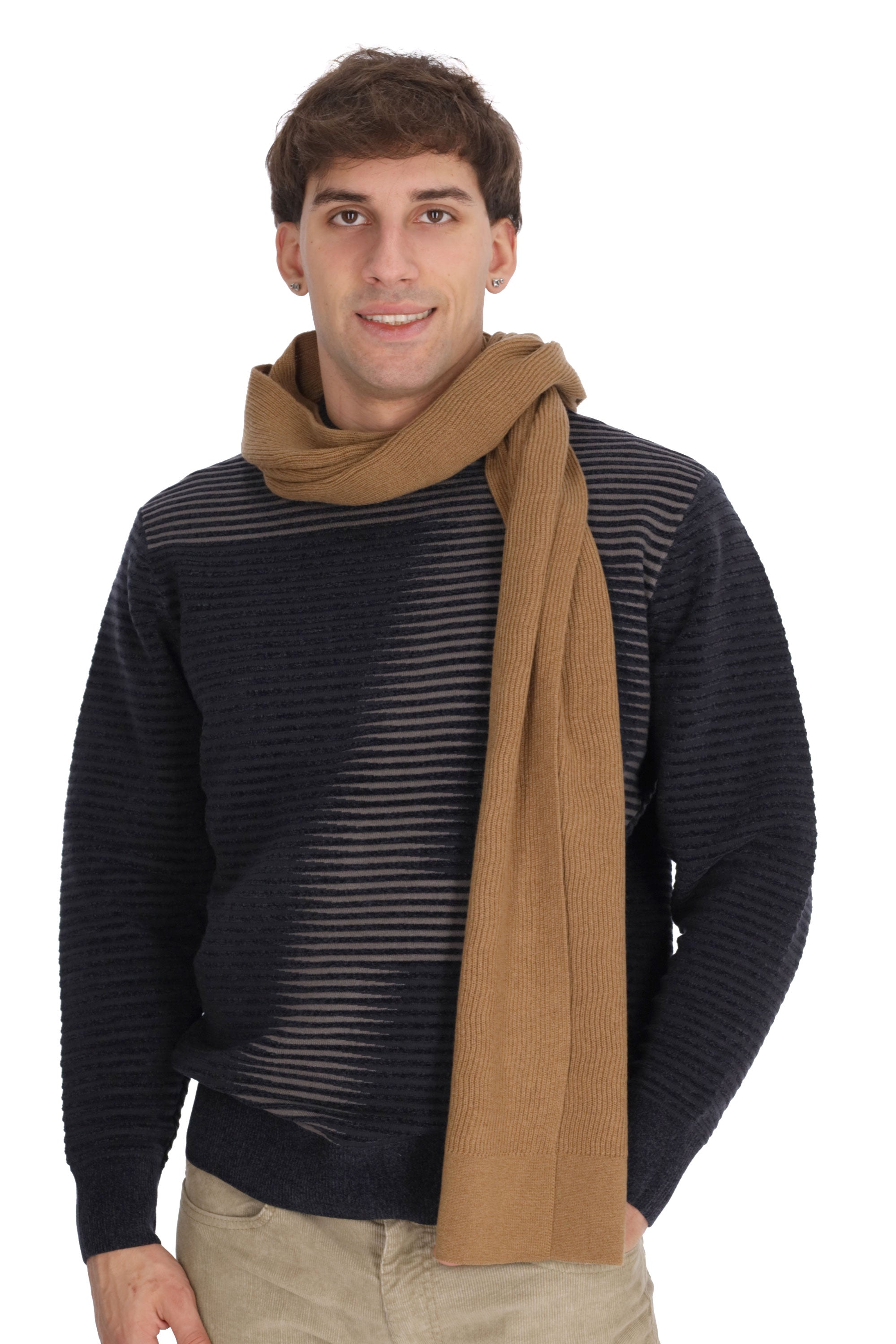 MARRONE | LIU JO UOMO - U DF4027MA23P Sciarpa