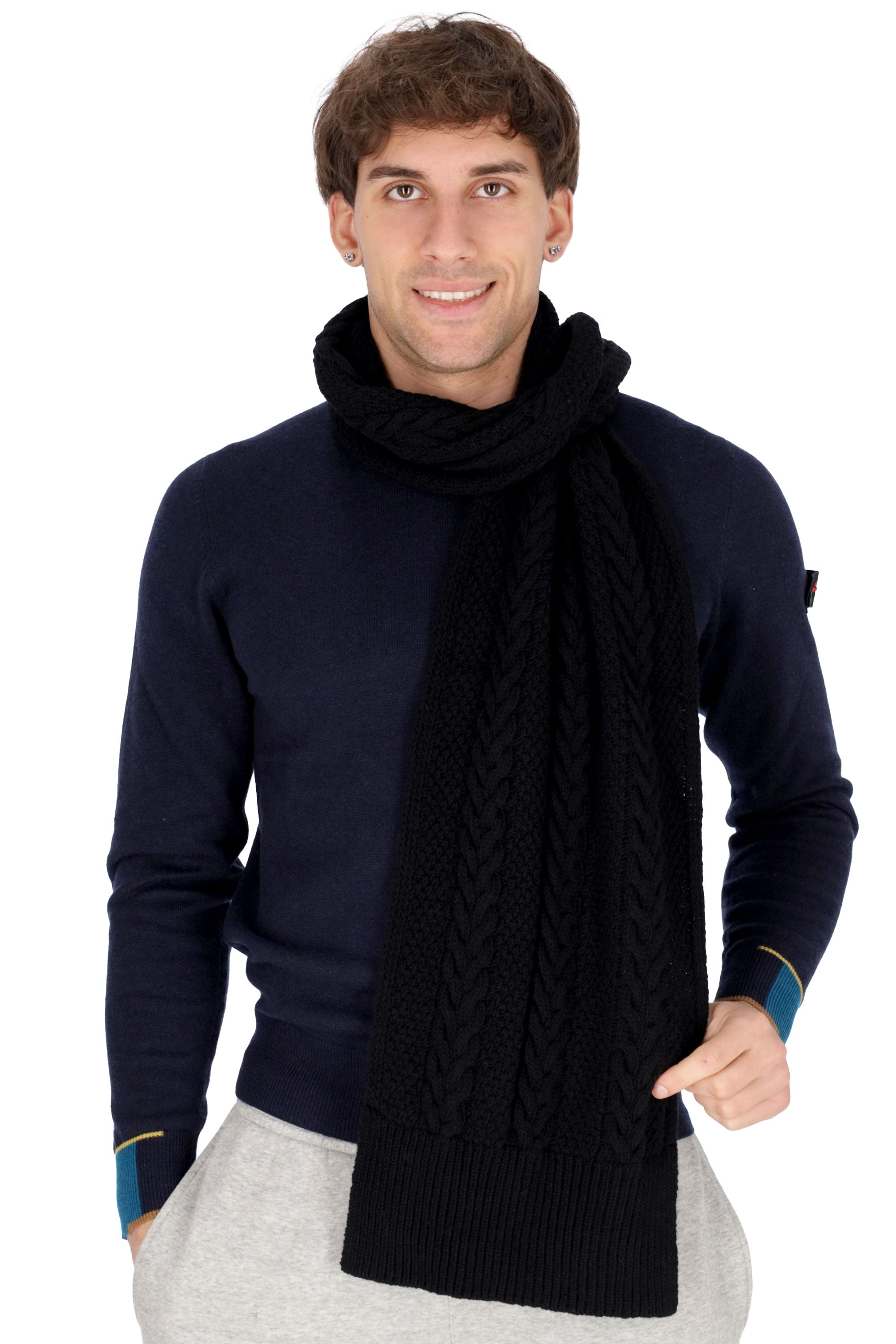 NERO | LIU JO UOMO - U DF4028MA37C Sciarpa