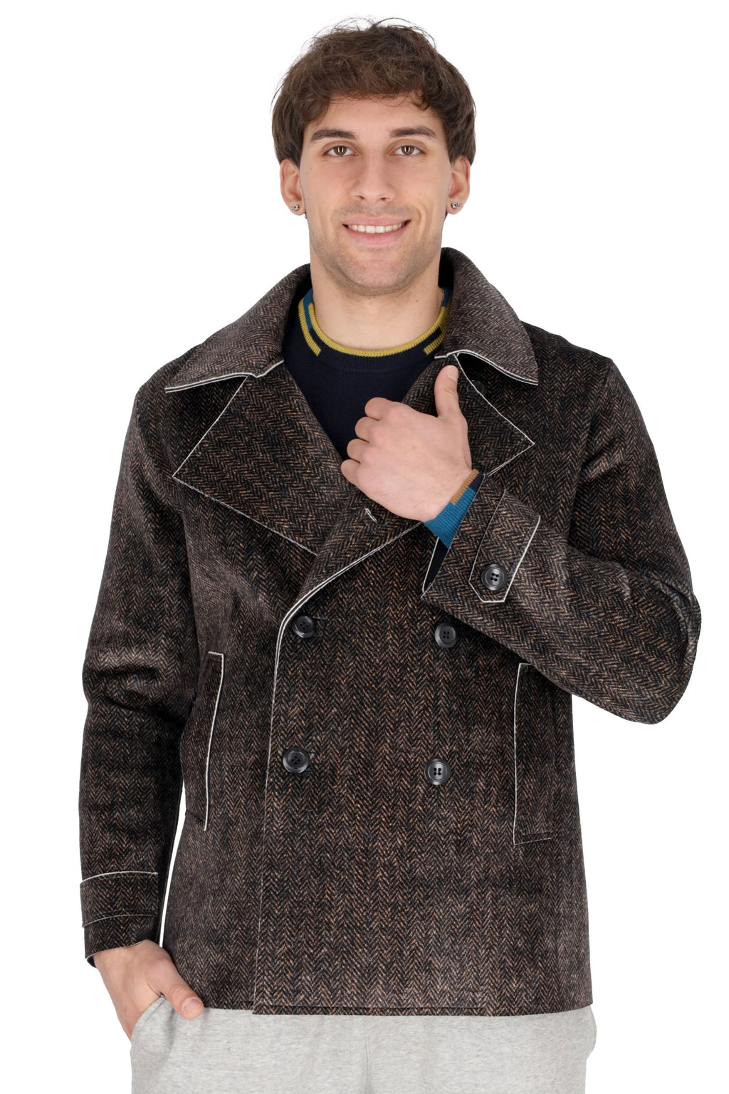 MARRONE | CLOCHIC HOMME - U SVEZIATFH Cappotto