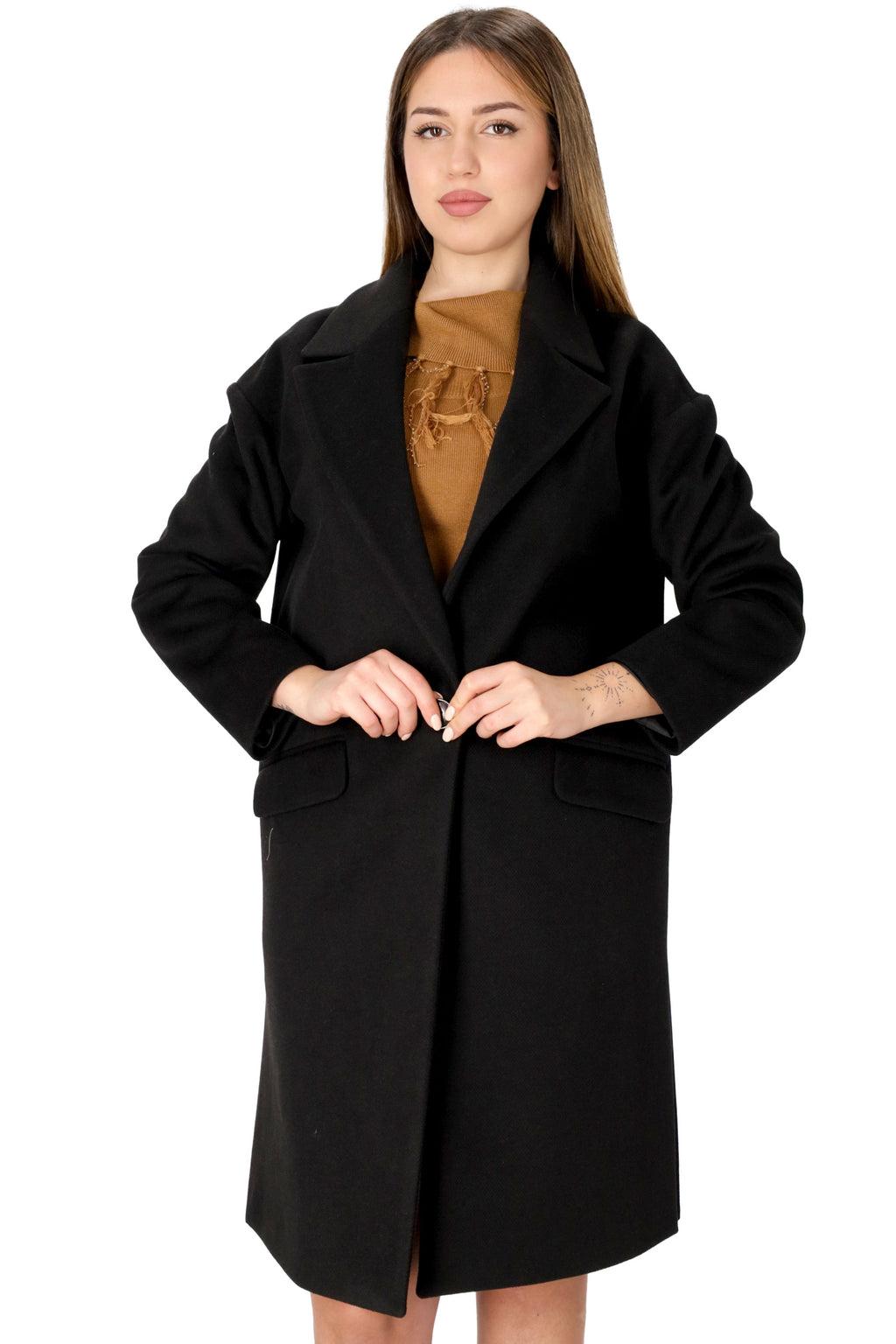 NERO | SPAGO DONNA - D AFRICA Cappotto