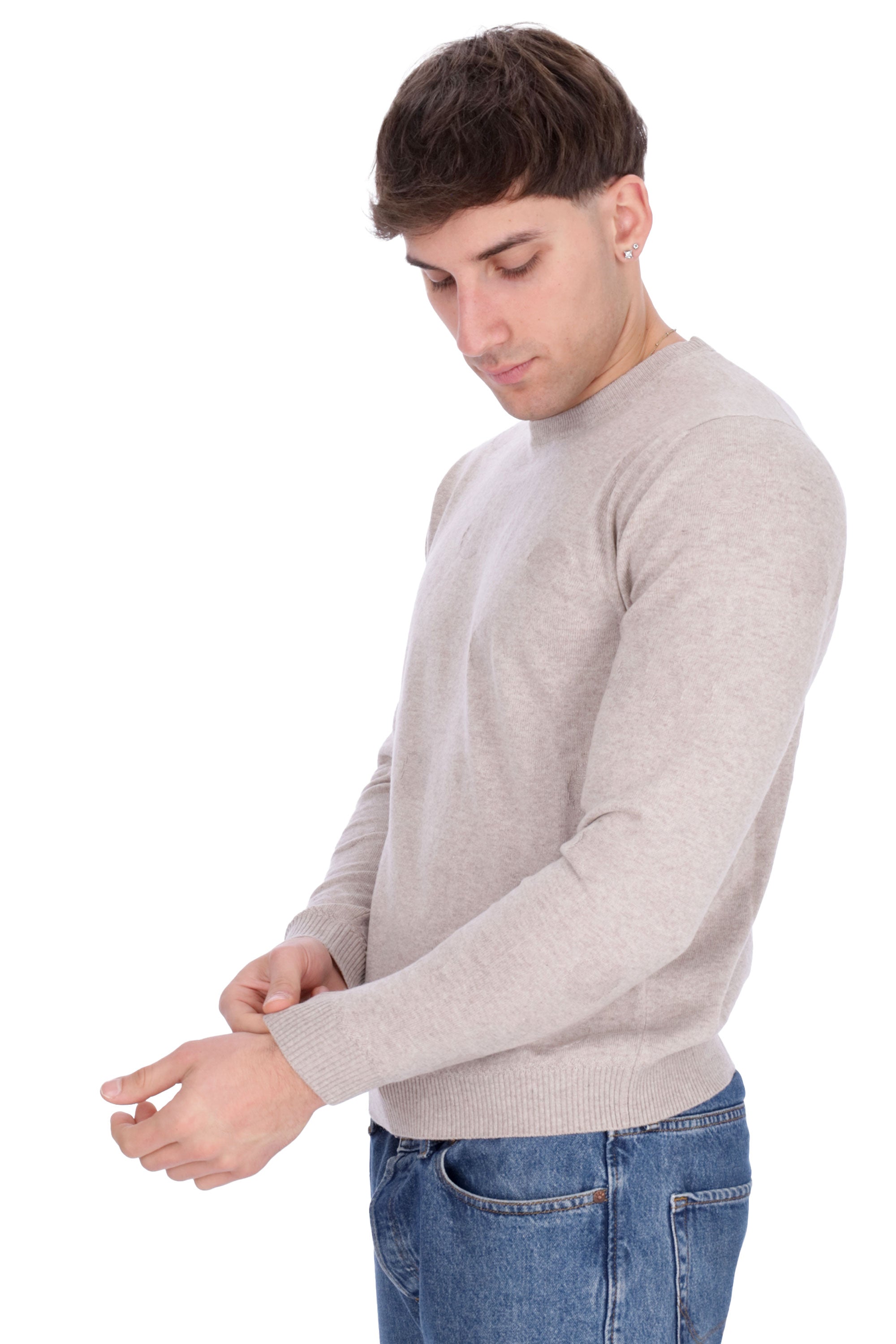 BEIGE | ALPHA STUDIO - U AU-124C Maglia