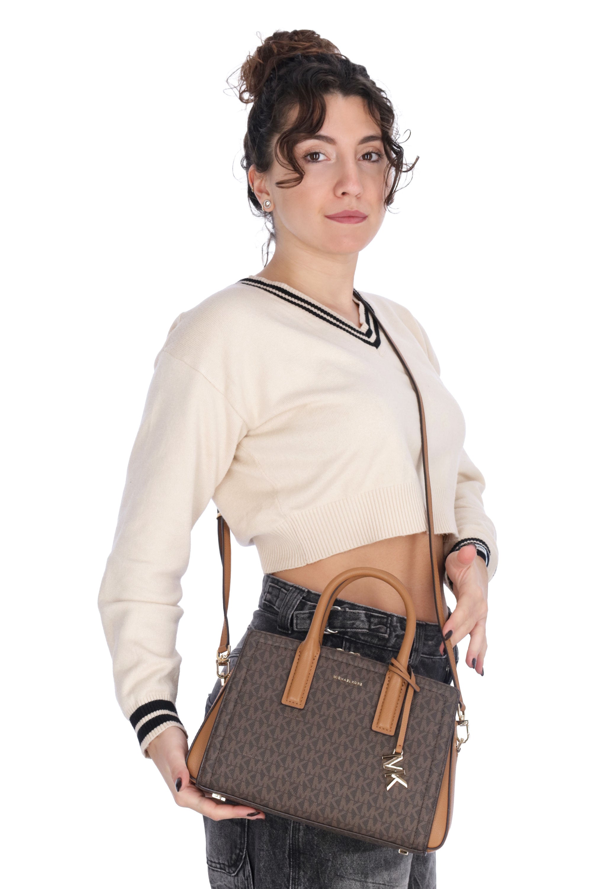 MARRONE | MICHAEL DI MICHAEL KORS - D 30S5G9IS1B Borsa
