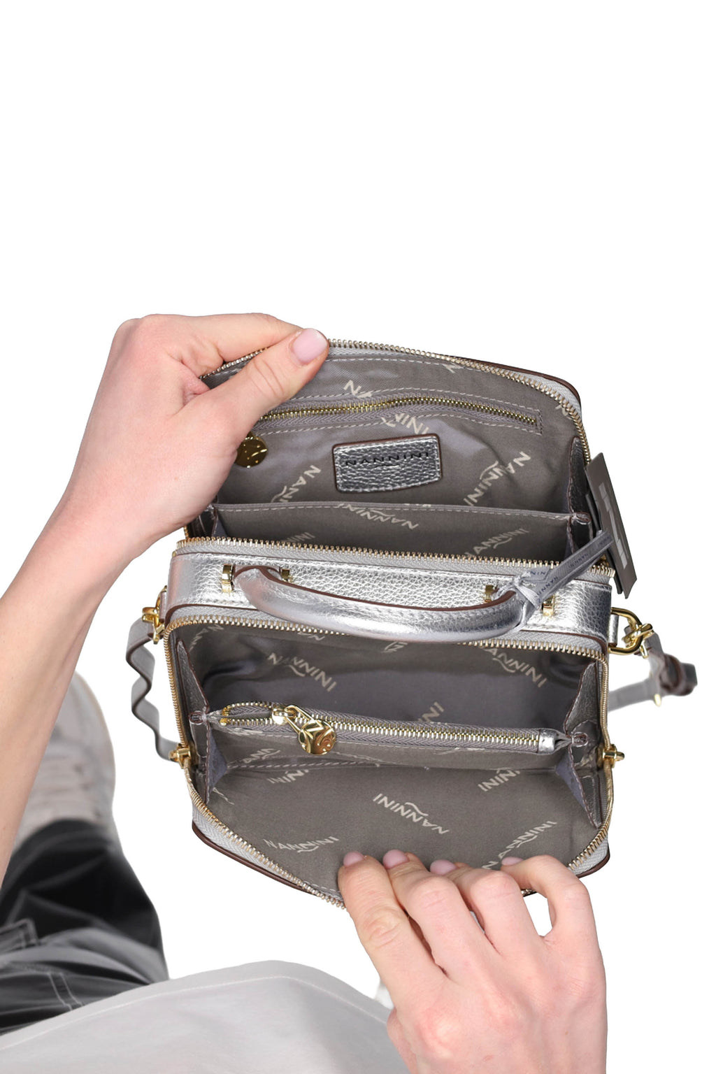 ARGENTO | NANNINI BORSE - D 17396H Borsa