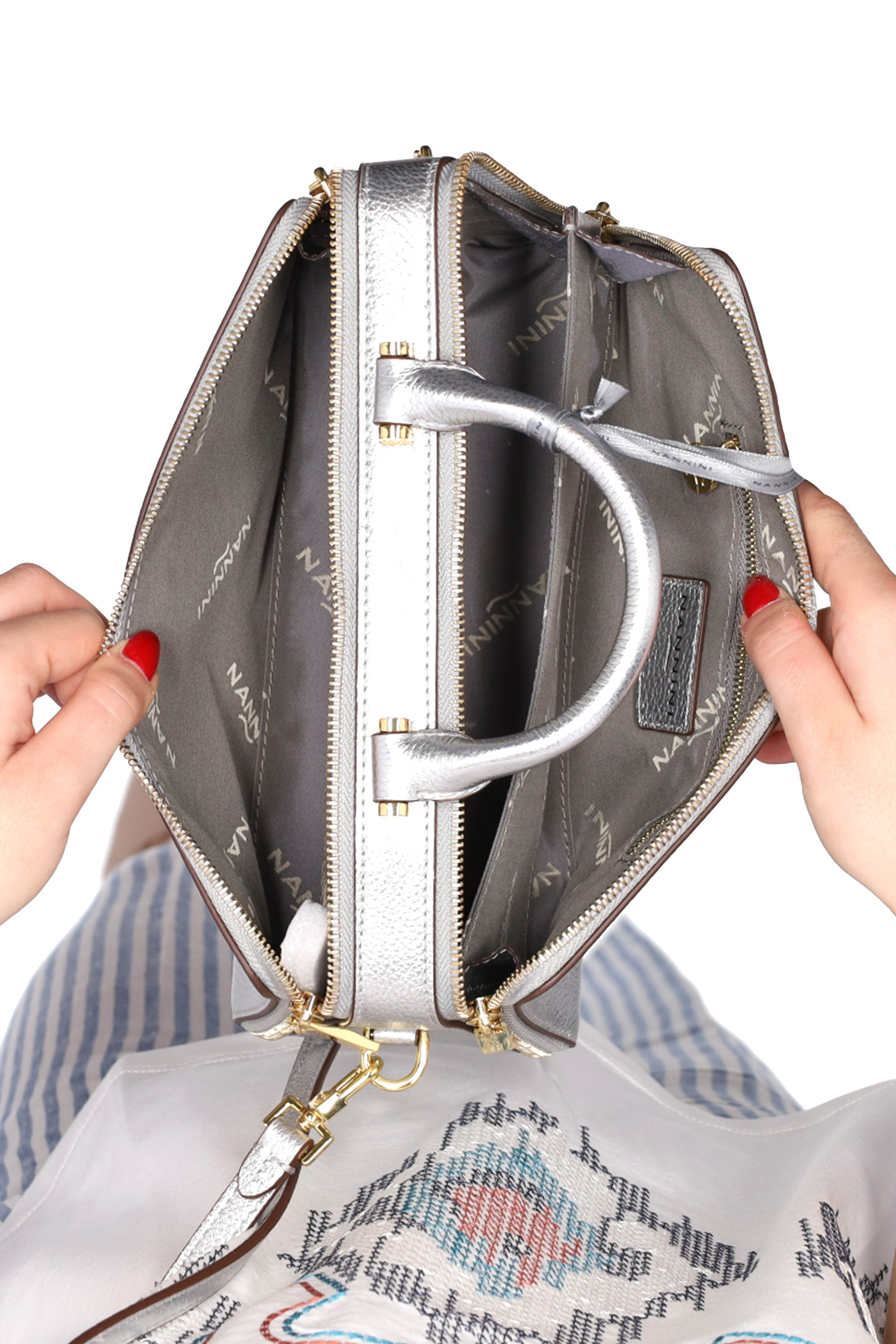 ARGENTO | NANNINI BORSE - D 17397H Borsa