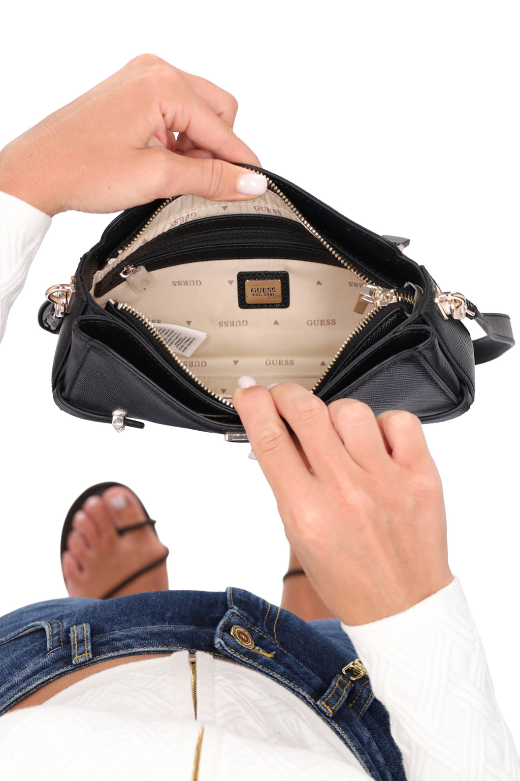 NERO | GUESS - D HWZG9657120 Borsa