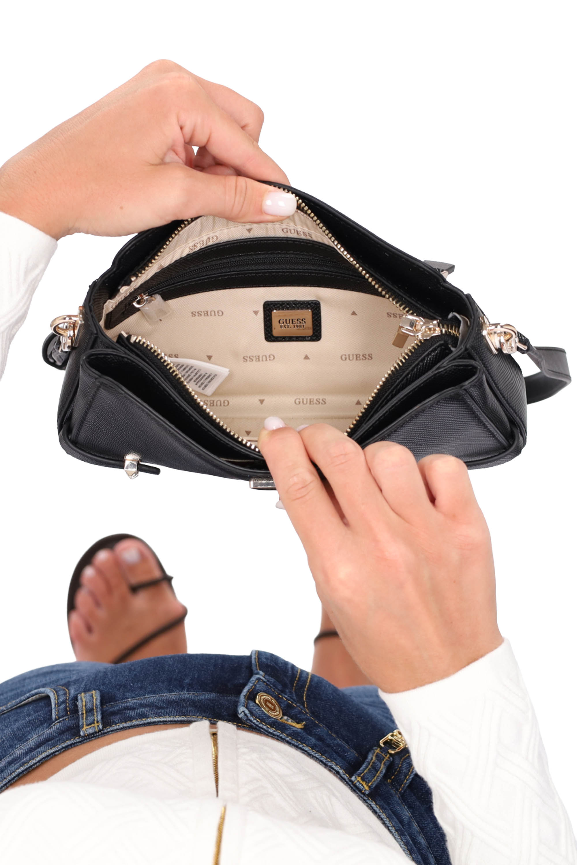 NERO | GUESS - D HWZG9657120 Borsa