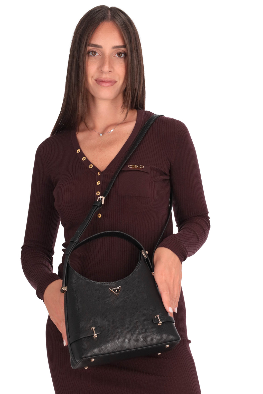 NERO | GUESS - D HWZG9657010 Borsa