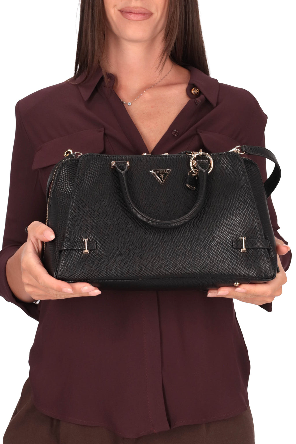 NERO | GUESS - D HWZG9657060 Borsa