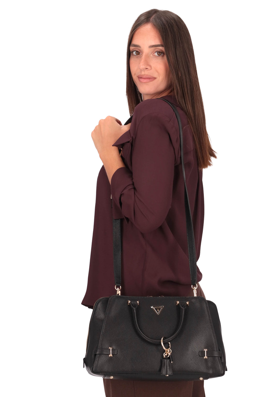 NERO | GUESS - D HWZG9657060 Borsa