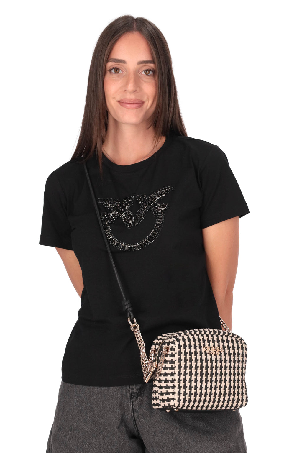 NERO | GUESS - D HWWG9631140 Borsa