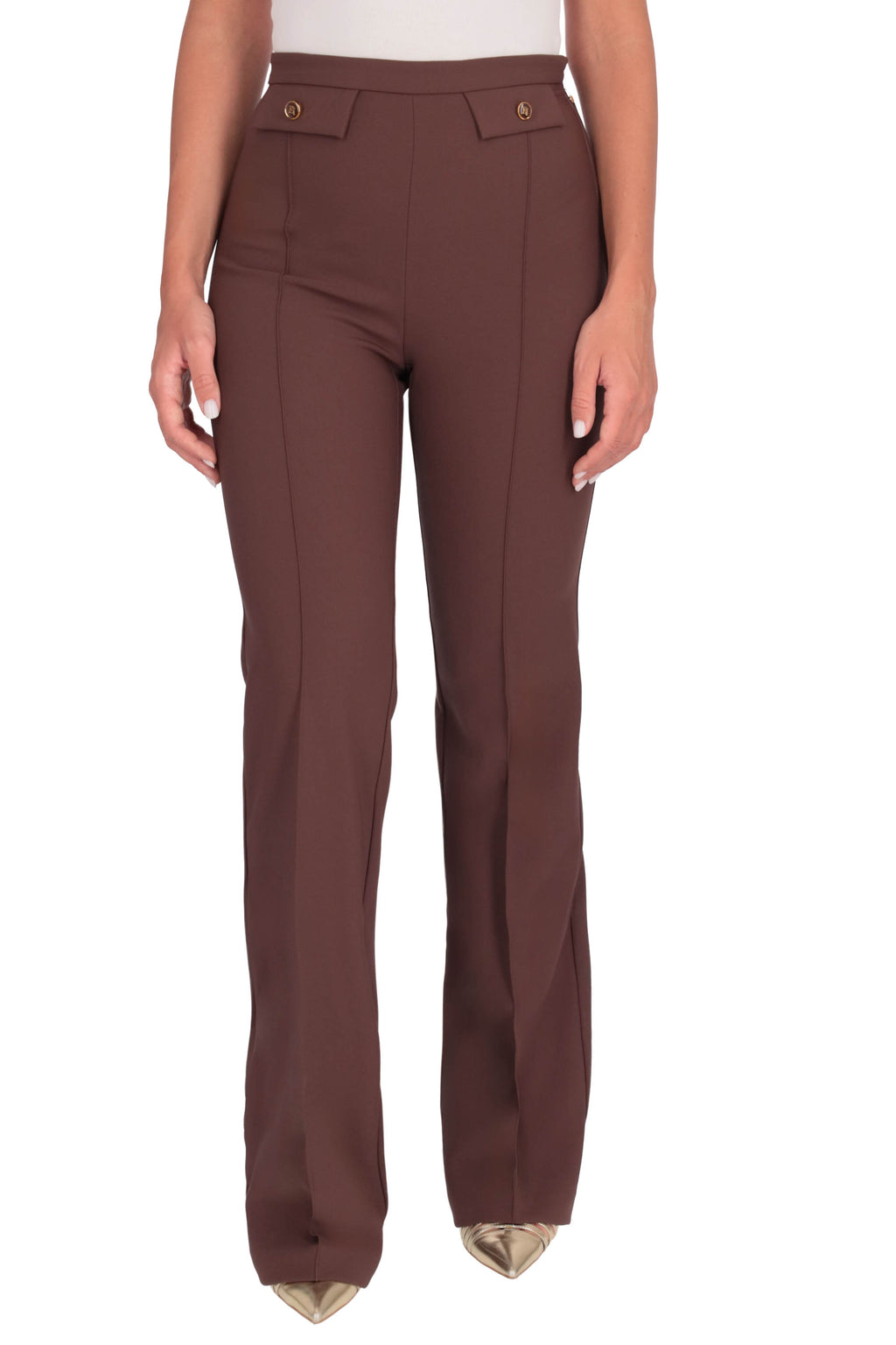 MARRONE | ELISABETTA FRANCHI - D PA12156E2 Pantalone