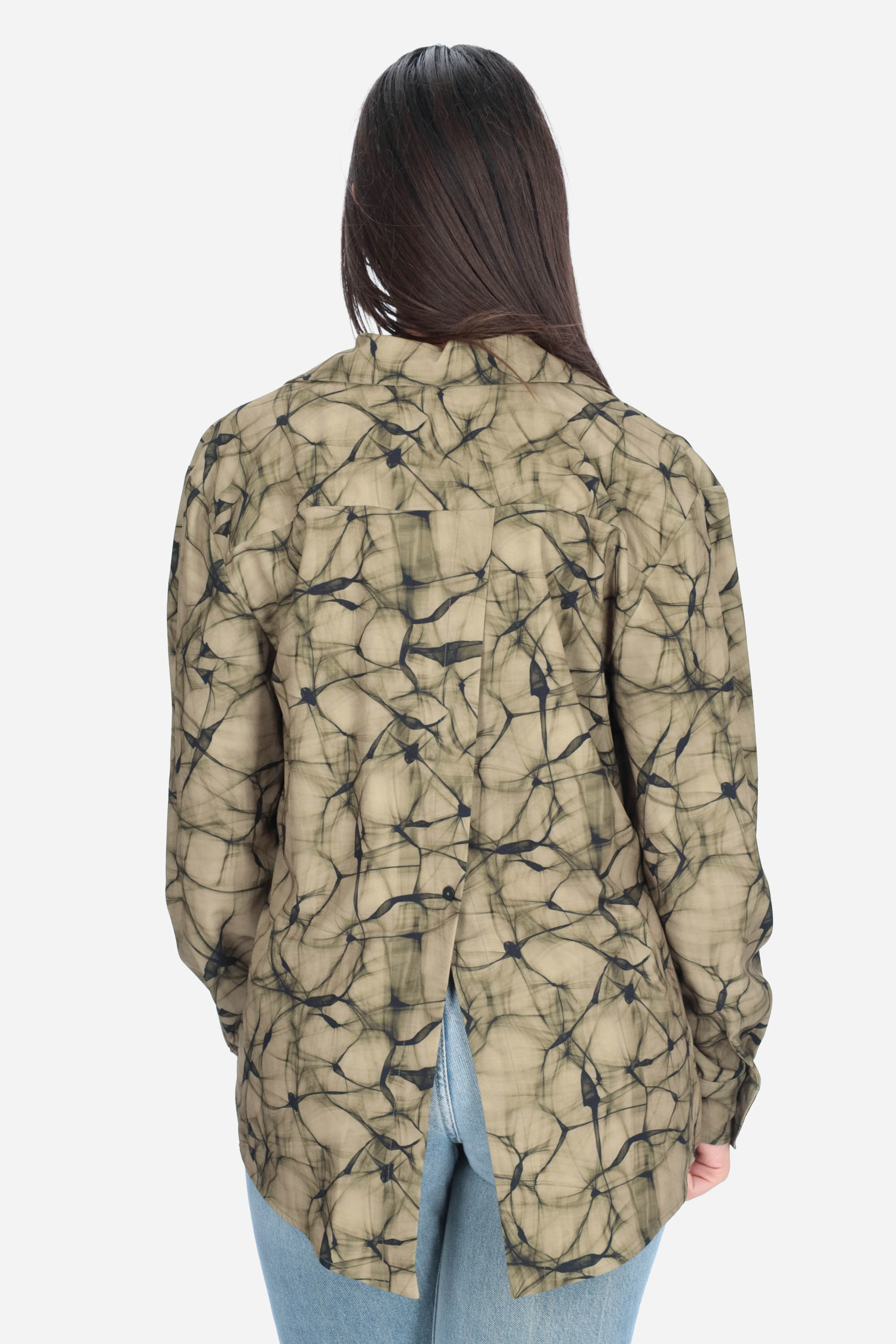 VERDE OLIVA | JIJIL - D CA362 Camicia