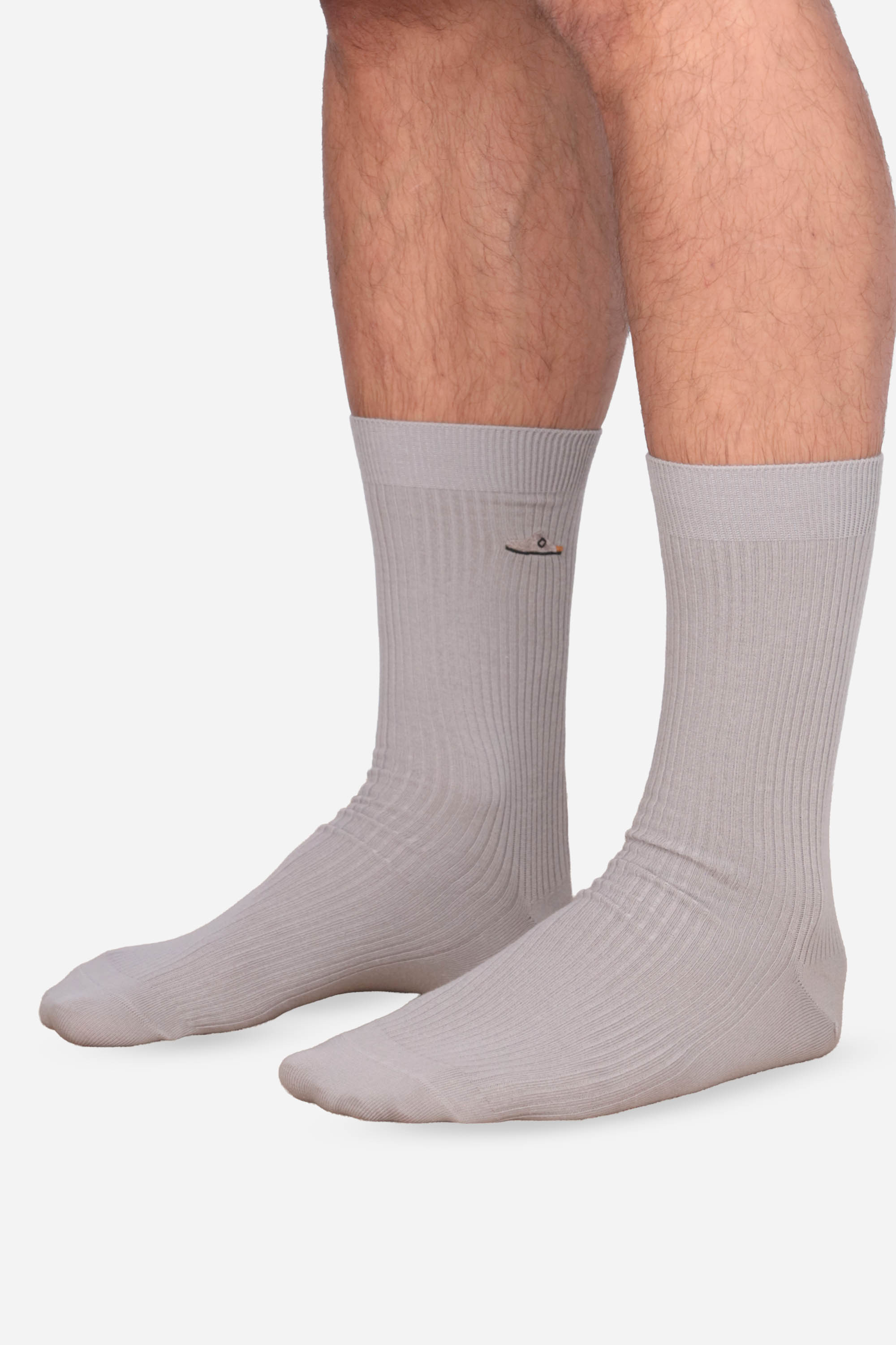 GRIGIO | BIRKENSTOCK - COTTONRIB Calze