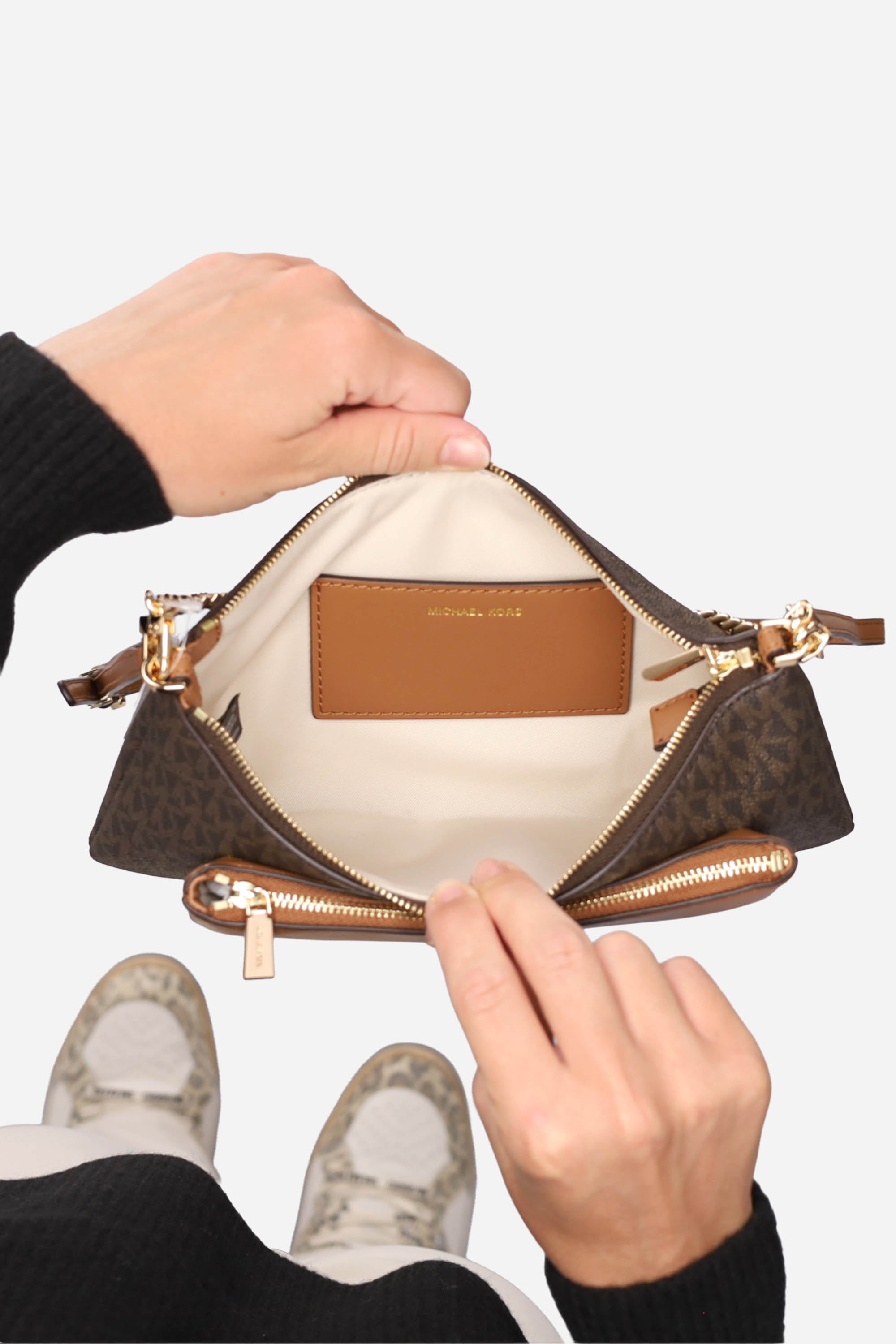 MARRONE | MICHAEL DI MICHAEL KORS - D 32F5GJ6C8B Borsa