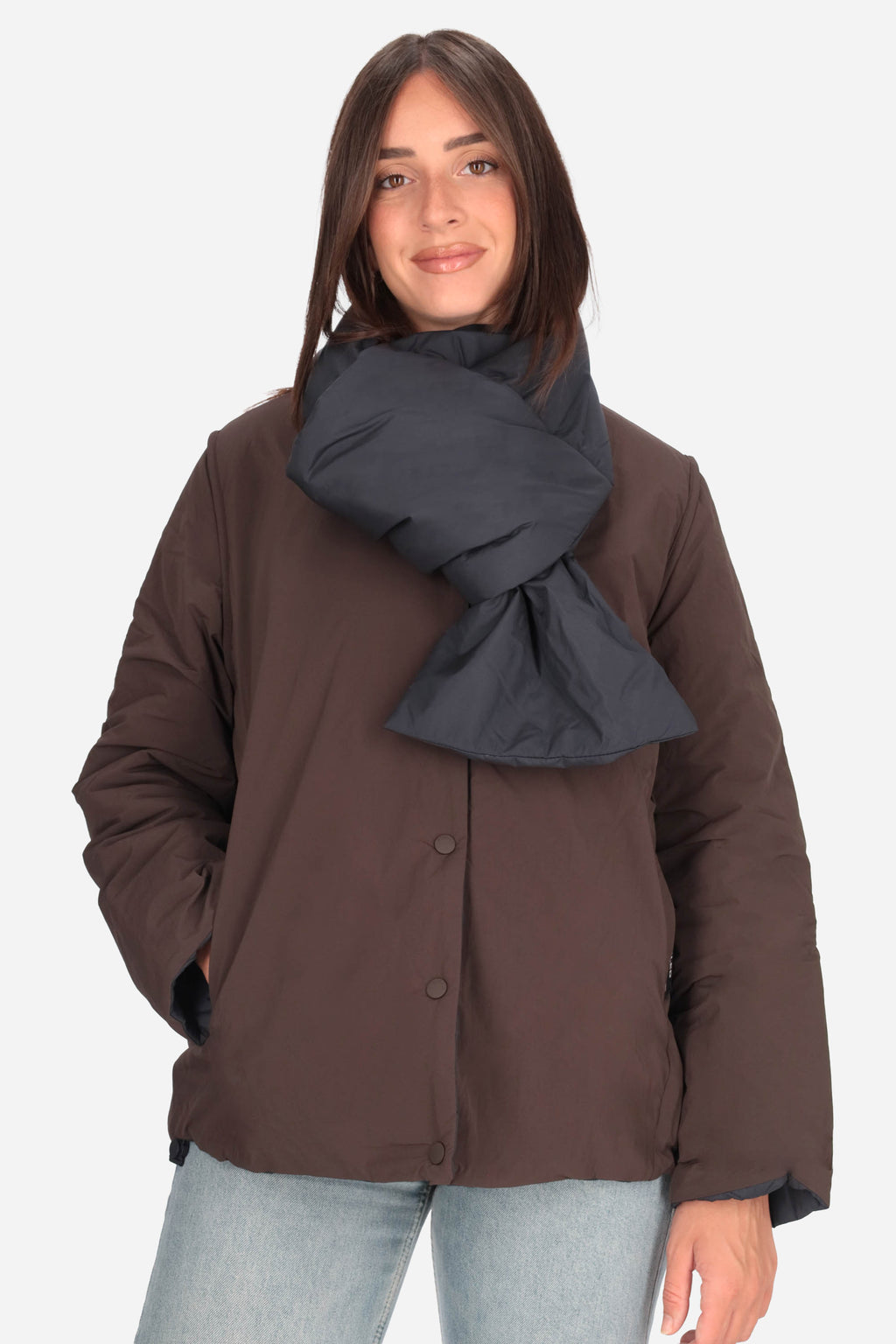 MARRONE | ECOALF - D GERES0406 Piumino
