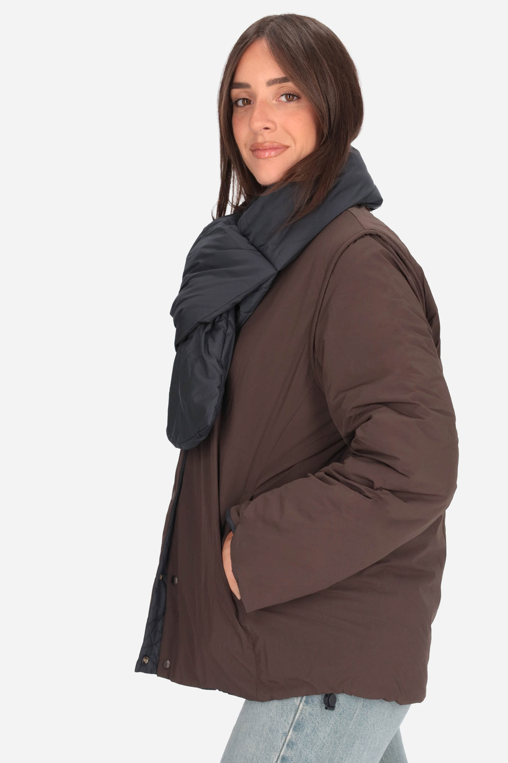 MARRONE | ECOALF - D GERES0406 Piumino