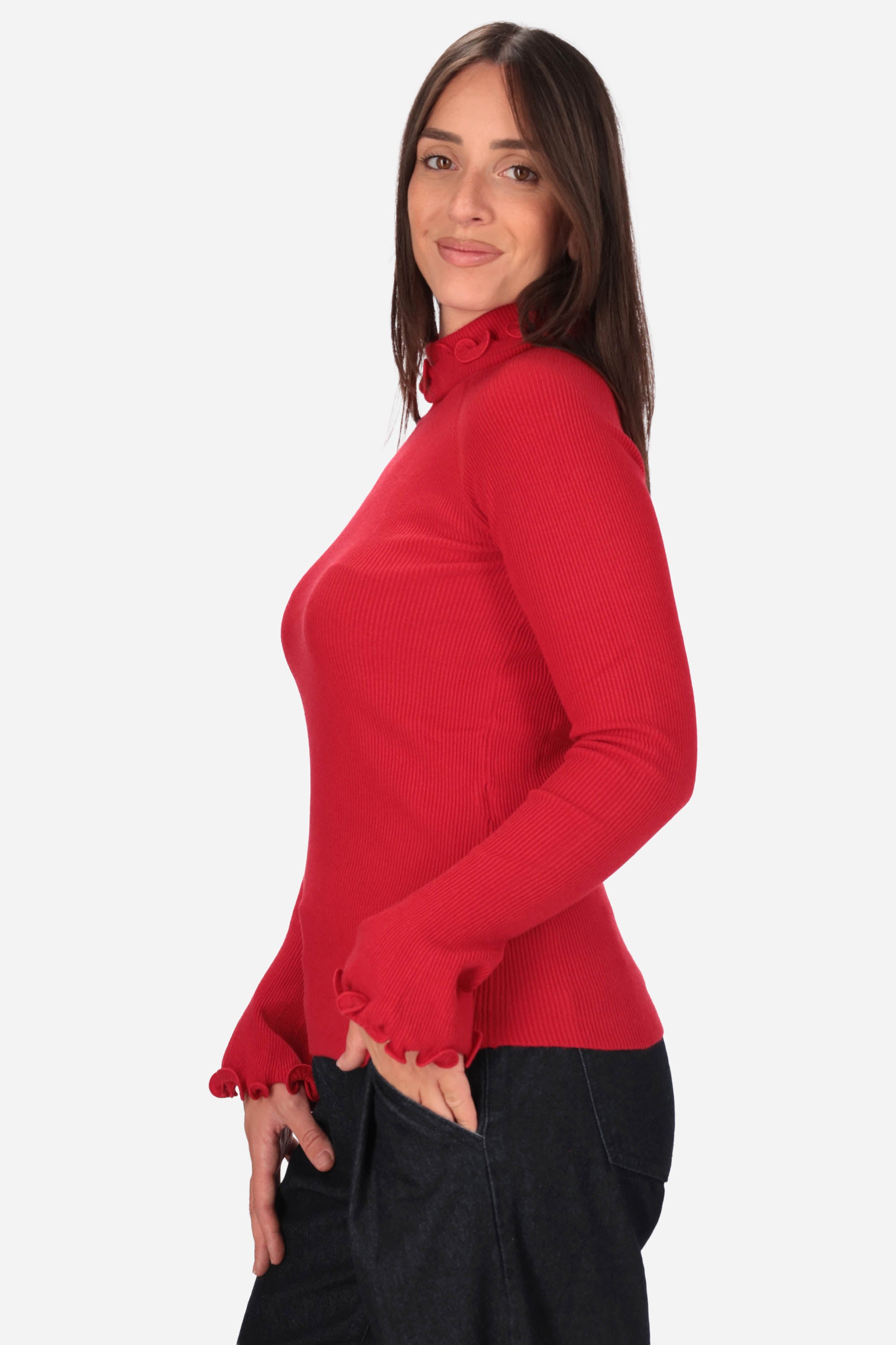 ROSSO | LE SARTE DEL SOLE - D M444 Maglia