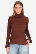 MARRONE | LE SARTE DEL SOLE - D M444 Maglia