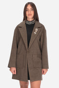 MARRONE | LE SARTE DEL SOLE - D J3666 Cappotto