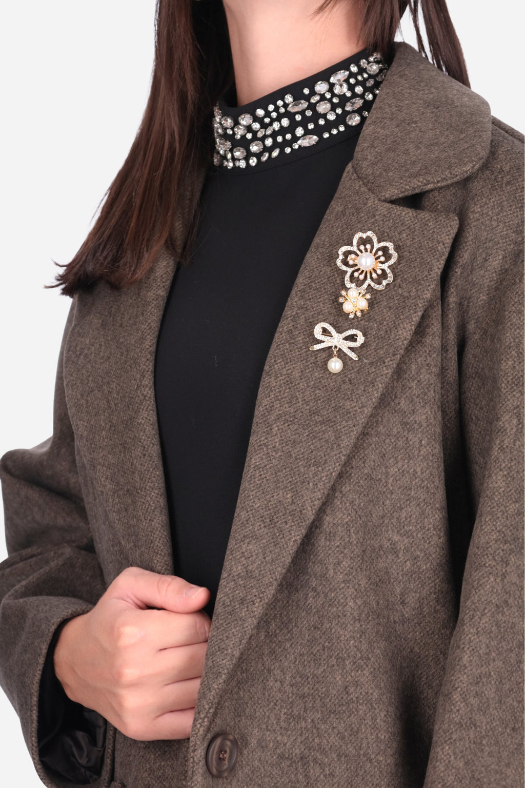 MARRONE | LE SARTE DEL SOLE - D J3666 Cappotto