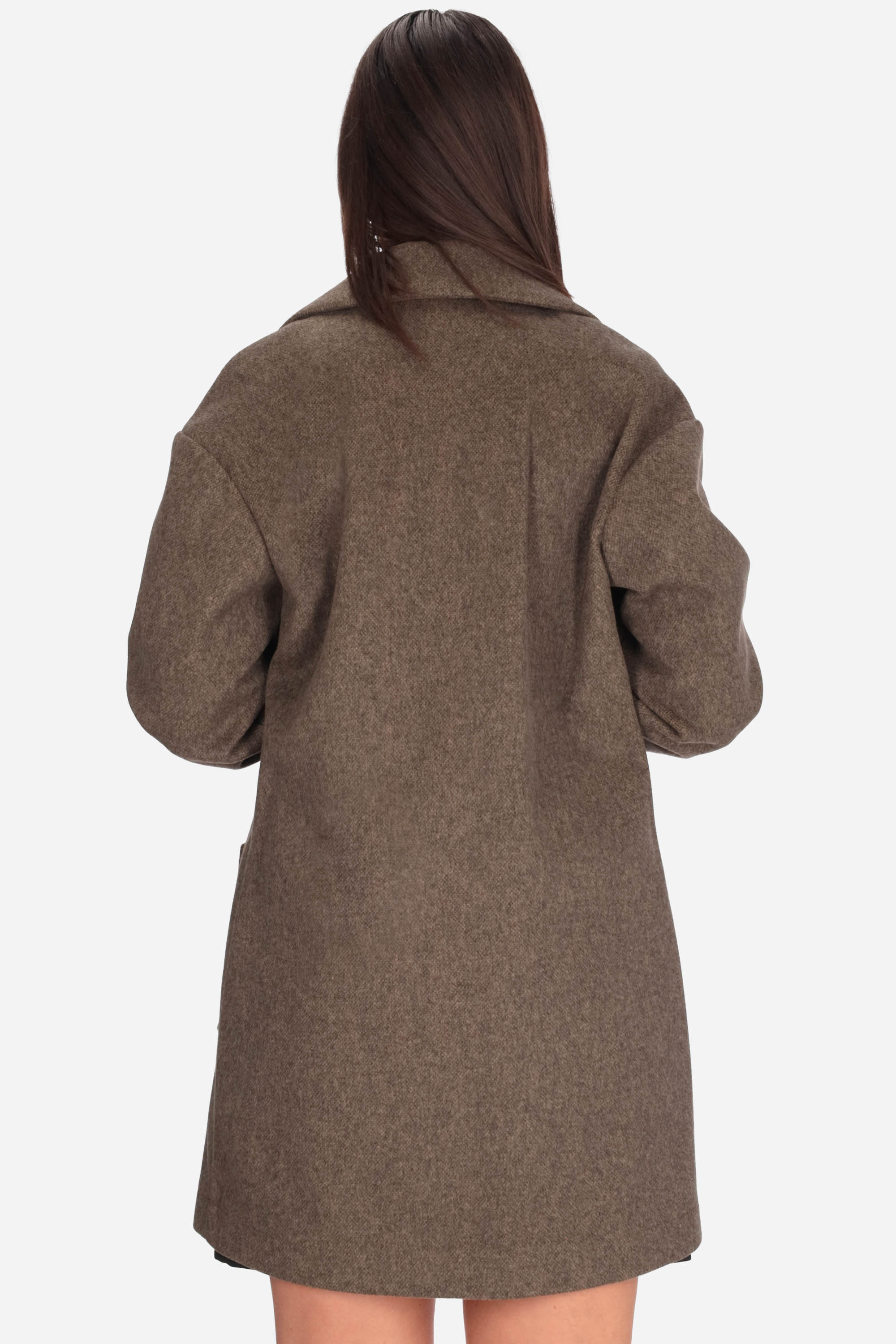 MARRONE | LE SARTE DEL SOLE - D J3666 Cappotto