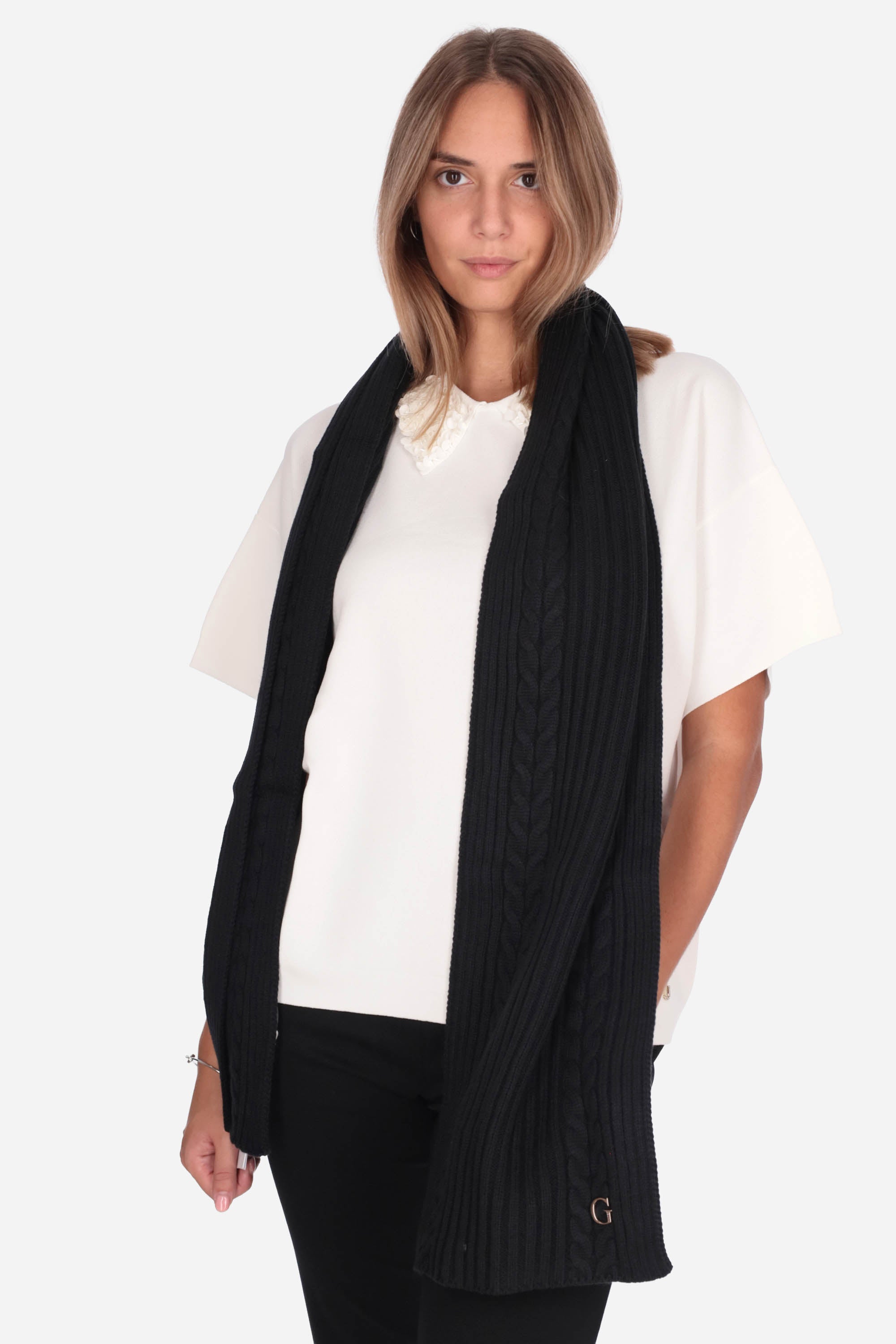 NERO | GUESS - D AW5383POL03 Sciarpa