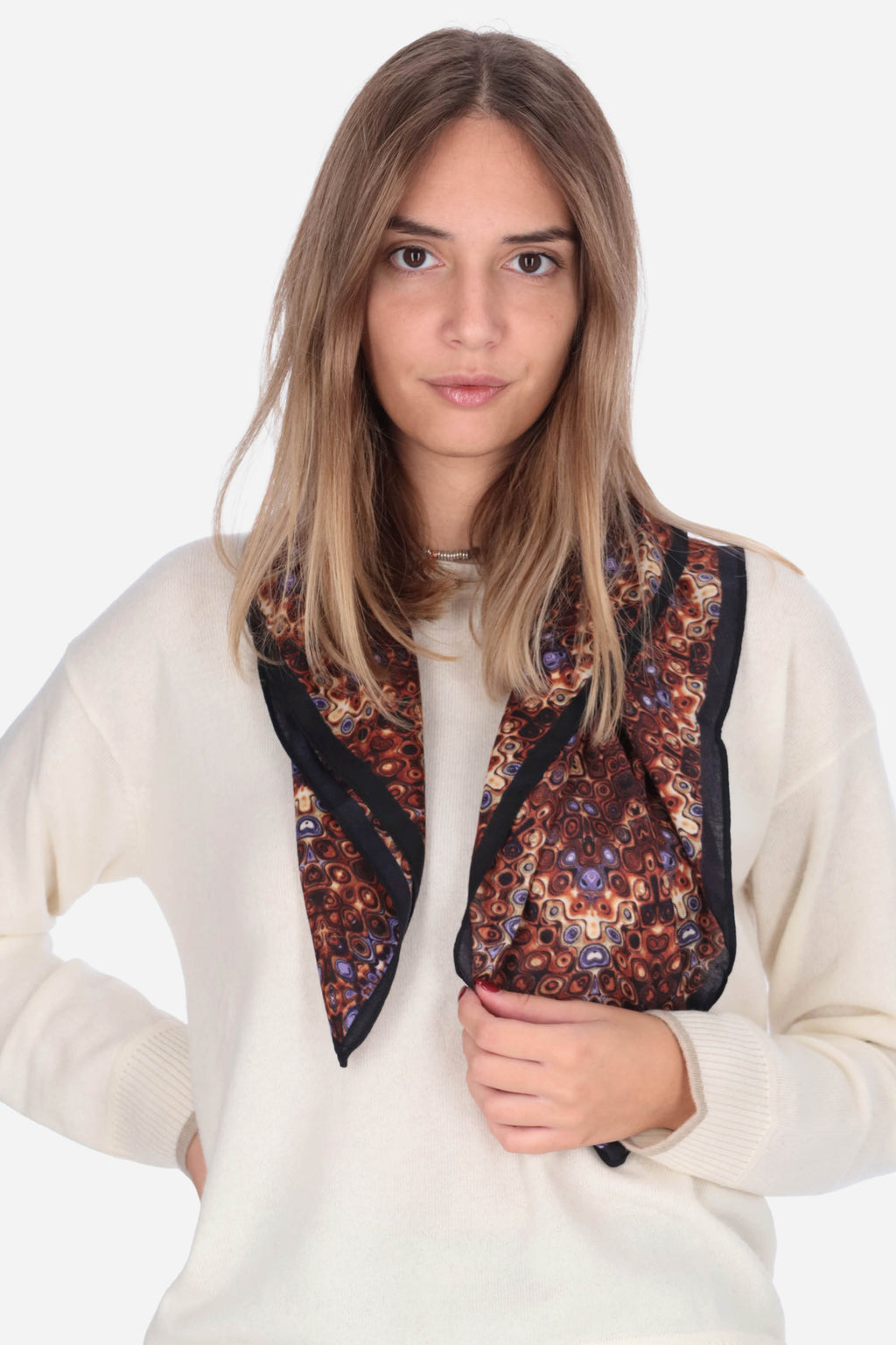 MARRONE | NALI' - D BOSC0165 Foulard