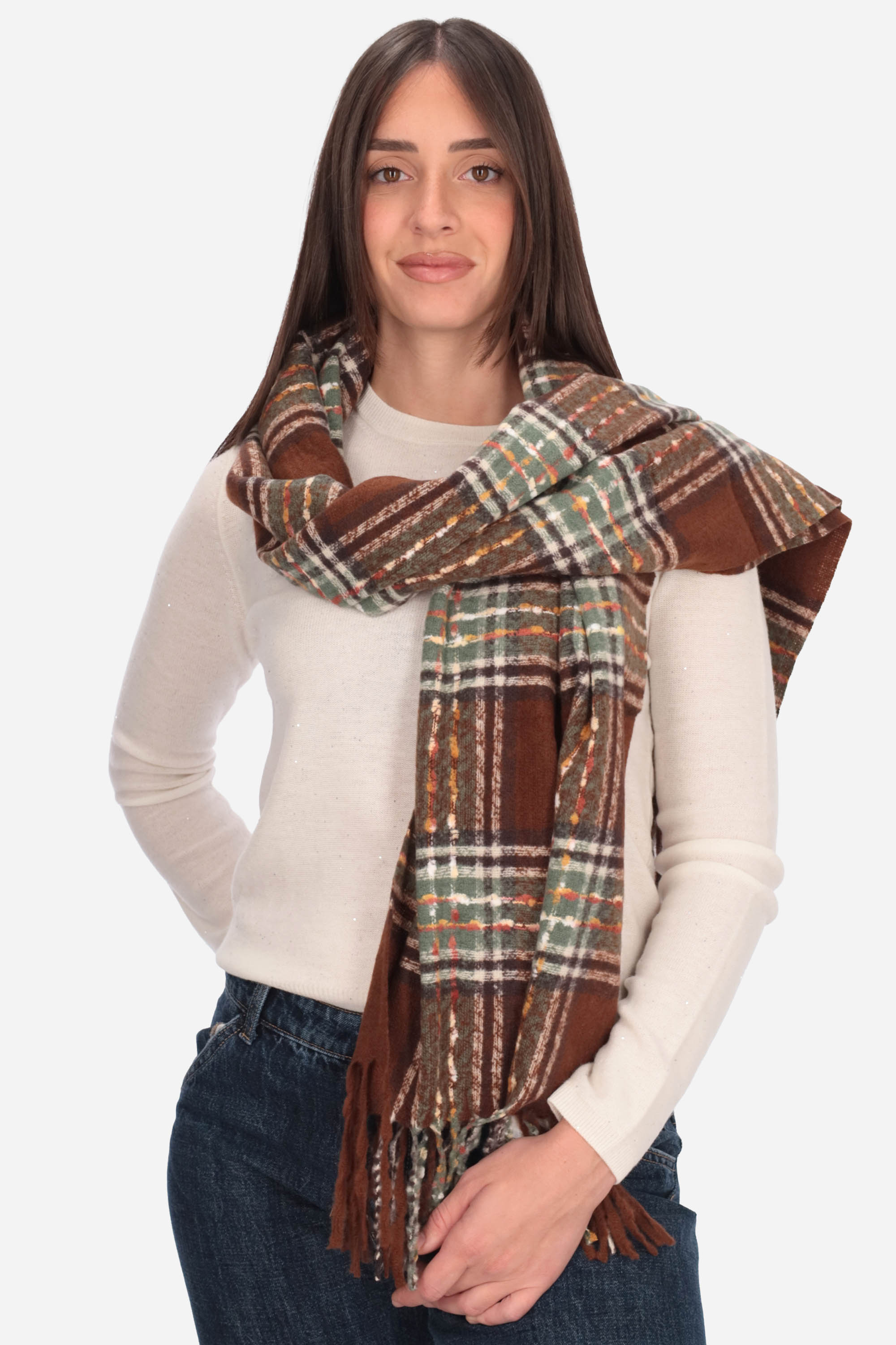 MARRONE | NALI' - D LASC0308 Sciarpa
