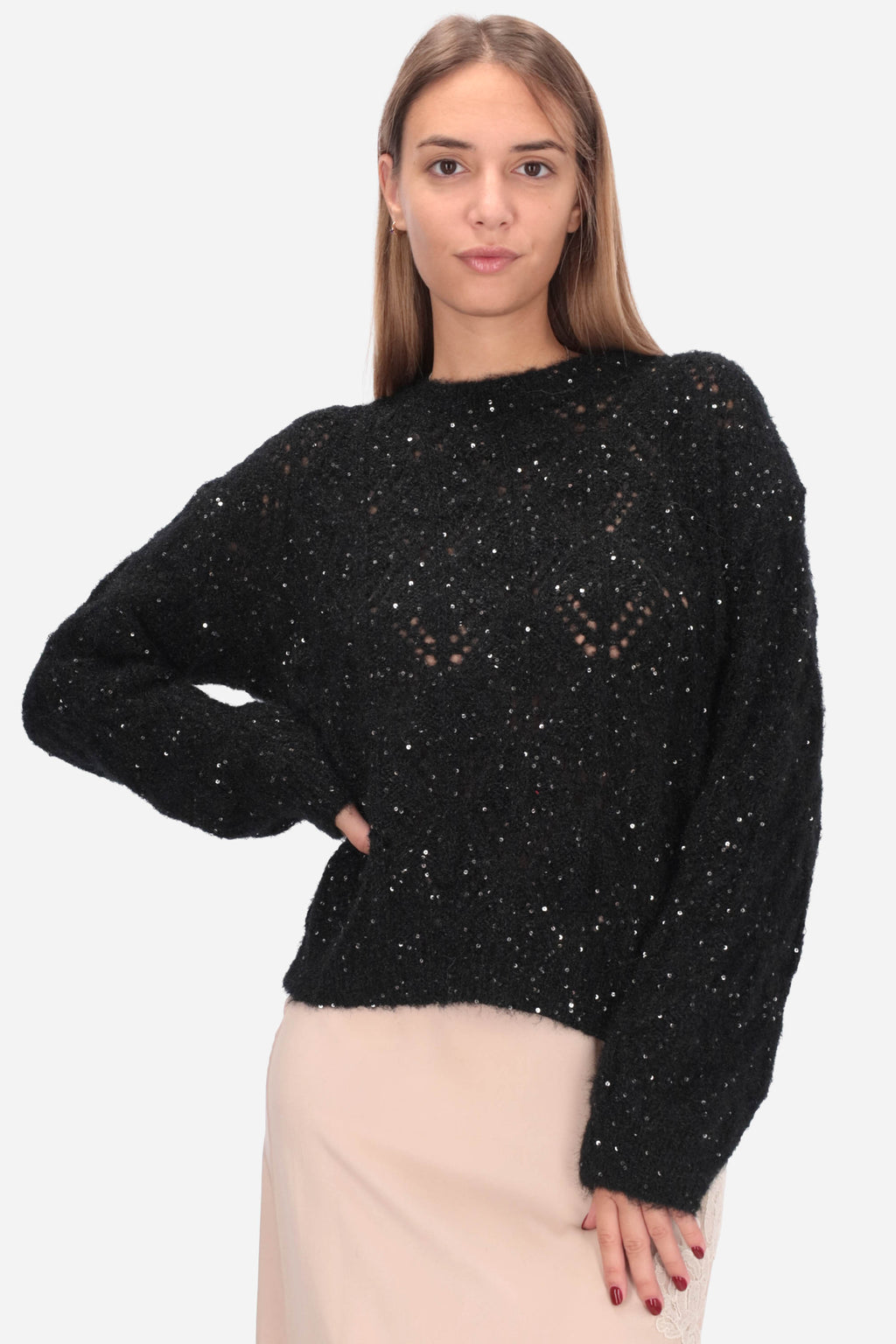 NERO | LE SARTE DEL SOLE - D M462 Maglia
