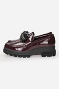 BORDEAUX | GOLD & GOLD - D GB991 Mocassino