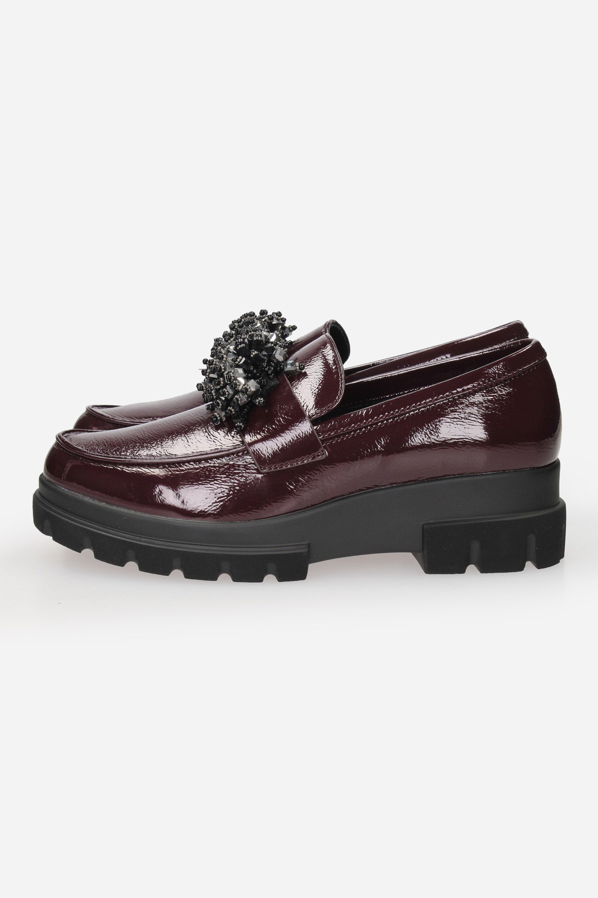 BORDEAUX | GOLD & GOLD - D GB991 Mocassino