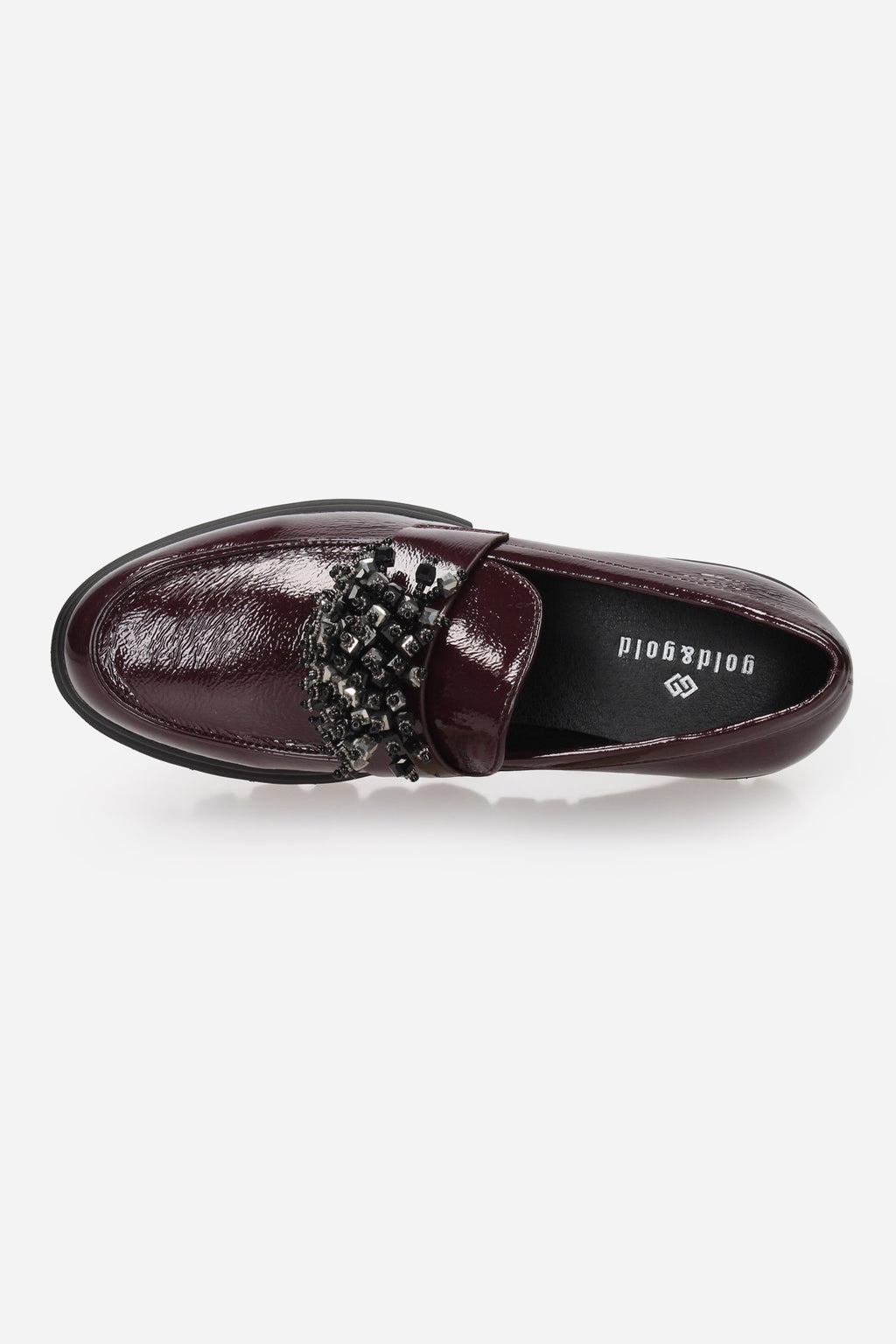 BORDEAUX | GOLD & GOLD - D GB991 Mocassino