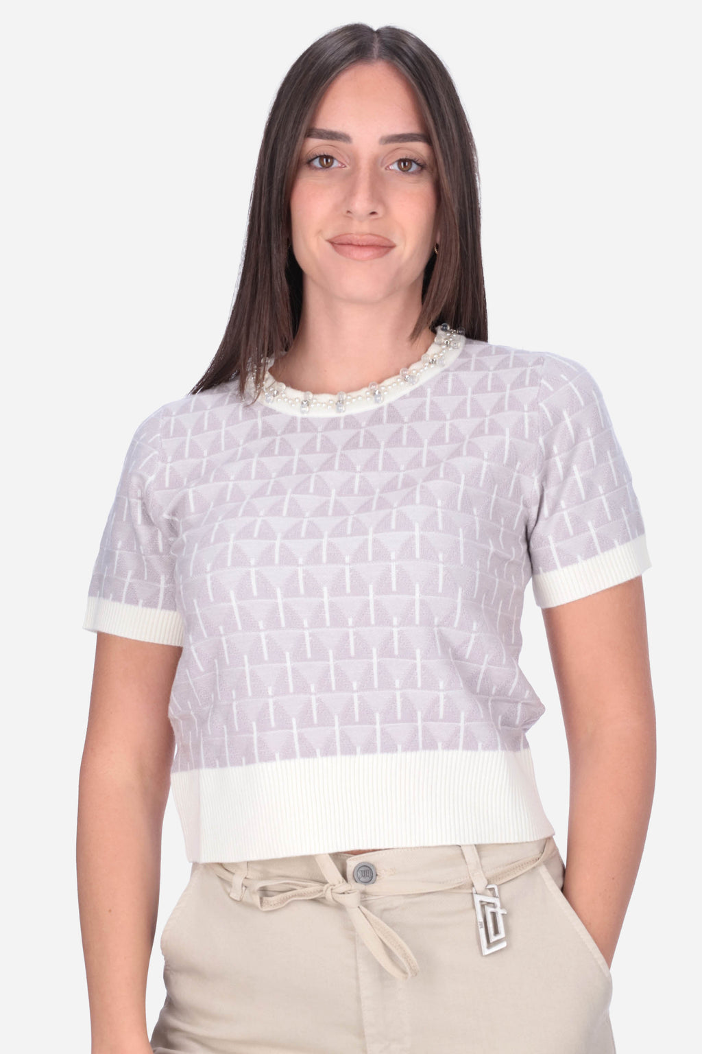 GRIGIO | LE SARTE DEL SOLE - D PSM458 Maglia