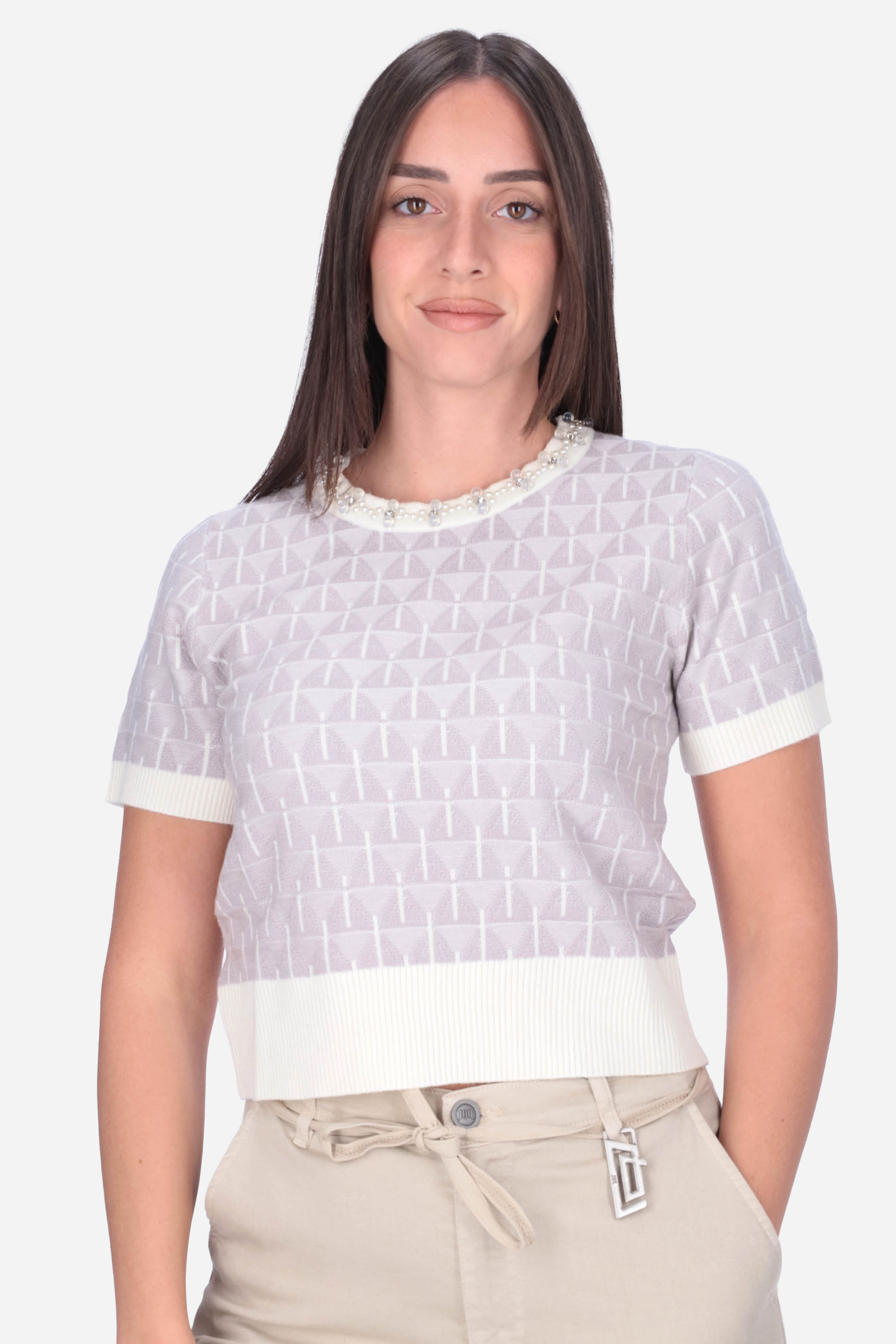 GRIGIO | LE SARTE DEL SOLE - D PSM458 Maglia