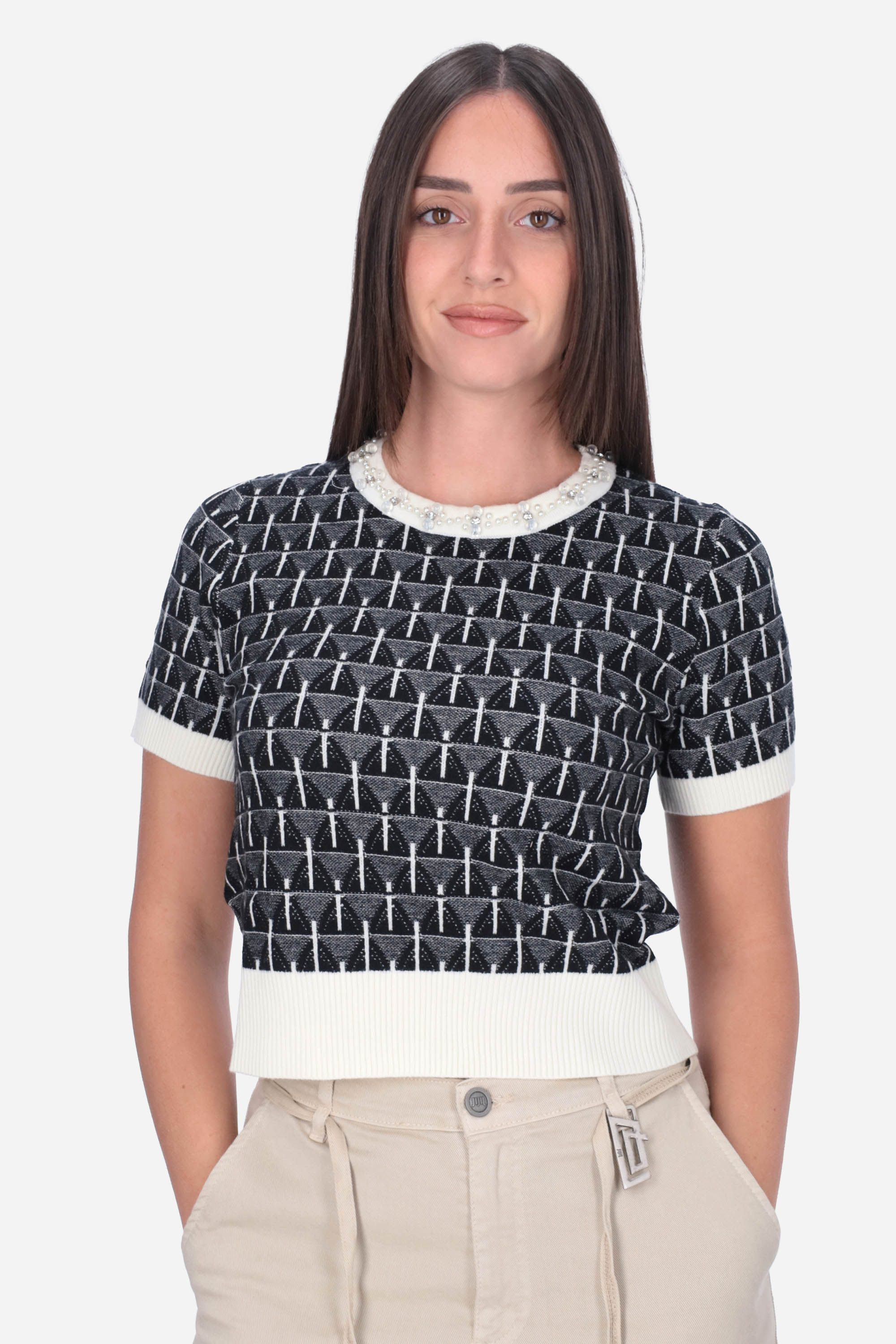 NERO | LE SARTE DEL SOLE - D PSM458 Maglia
