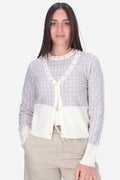 GRIGIO | LE SARTE DEL SOLE - D PSM457 Cardigan