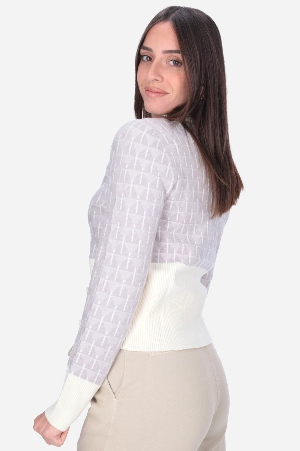 GRIGIO | LE SARTE DEL SOLE - D PSM457 Cardigan