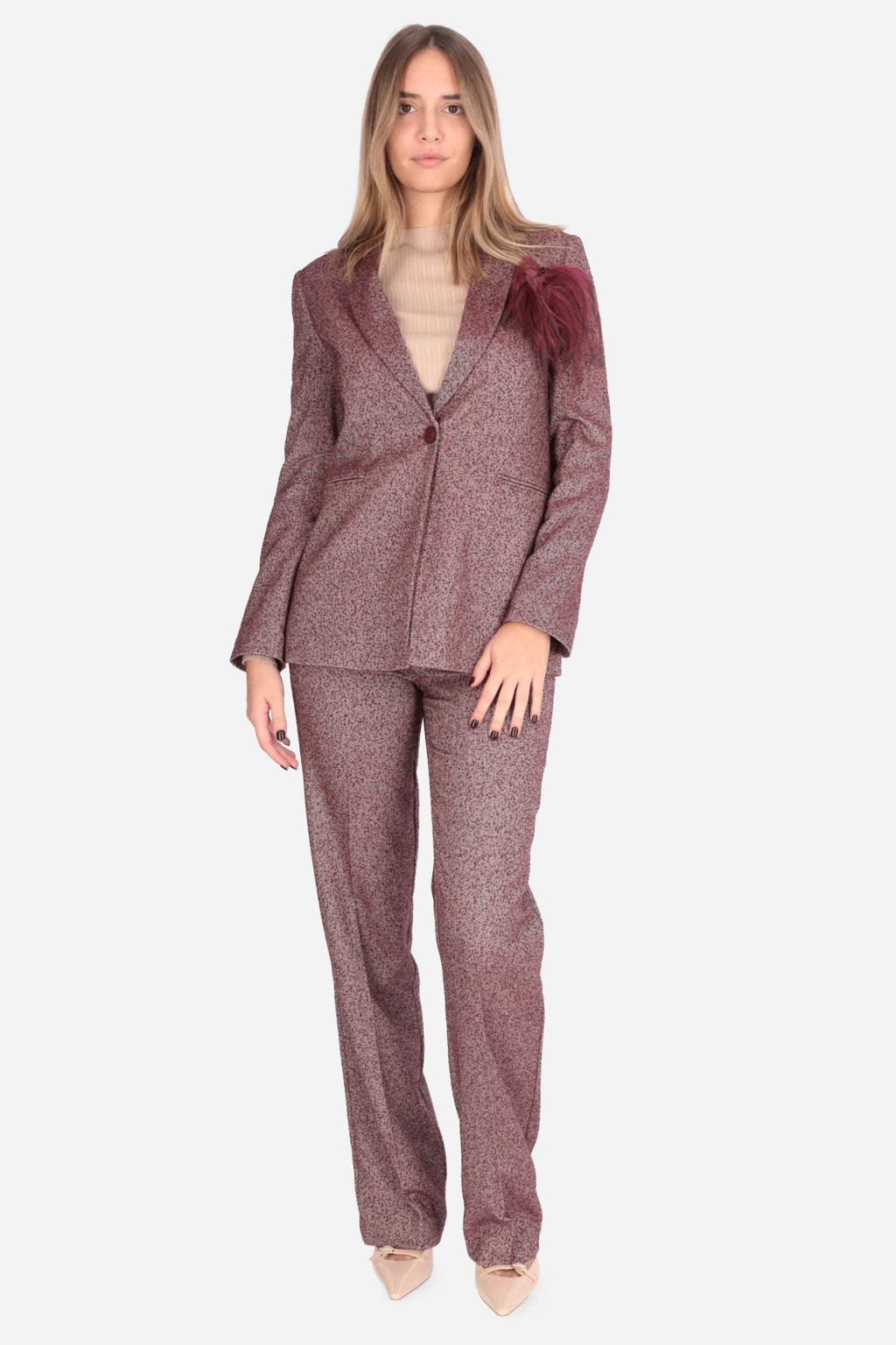 BORDEAUX | MADEMOISELLE DU MONDE - D PA4850 Pantalone