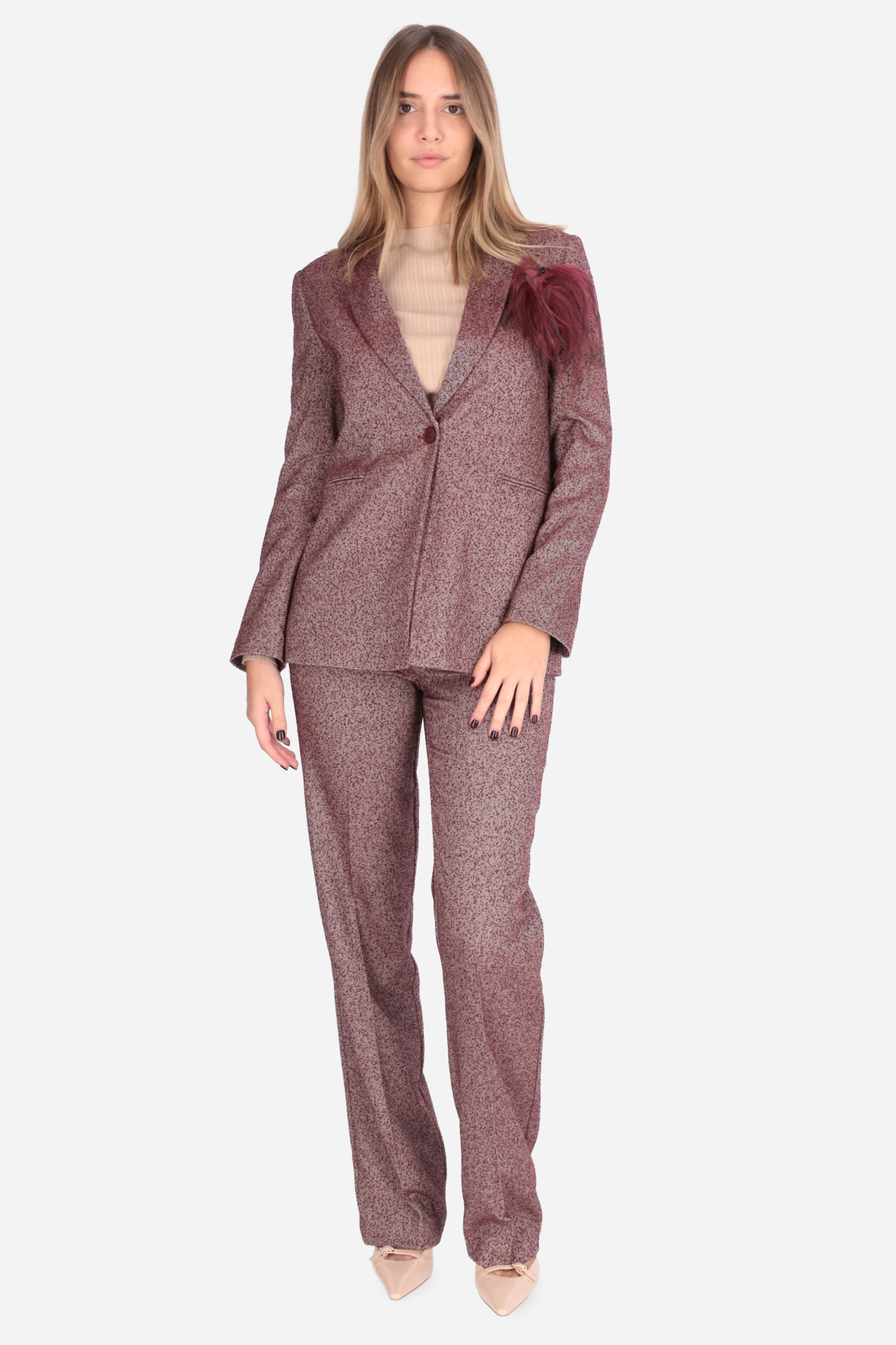 BORDEAUX | MADEMOISELLE DU MONDE - D PA4850 Pantalone