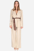 BEIGE | MADEMOISELLE DU MONDE - D MDM217 Pantalone