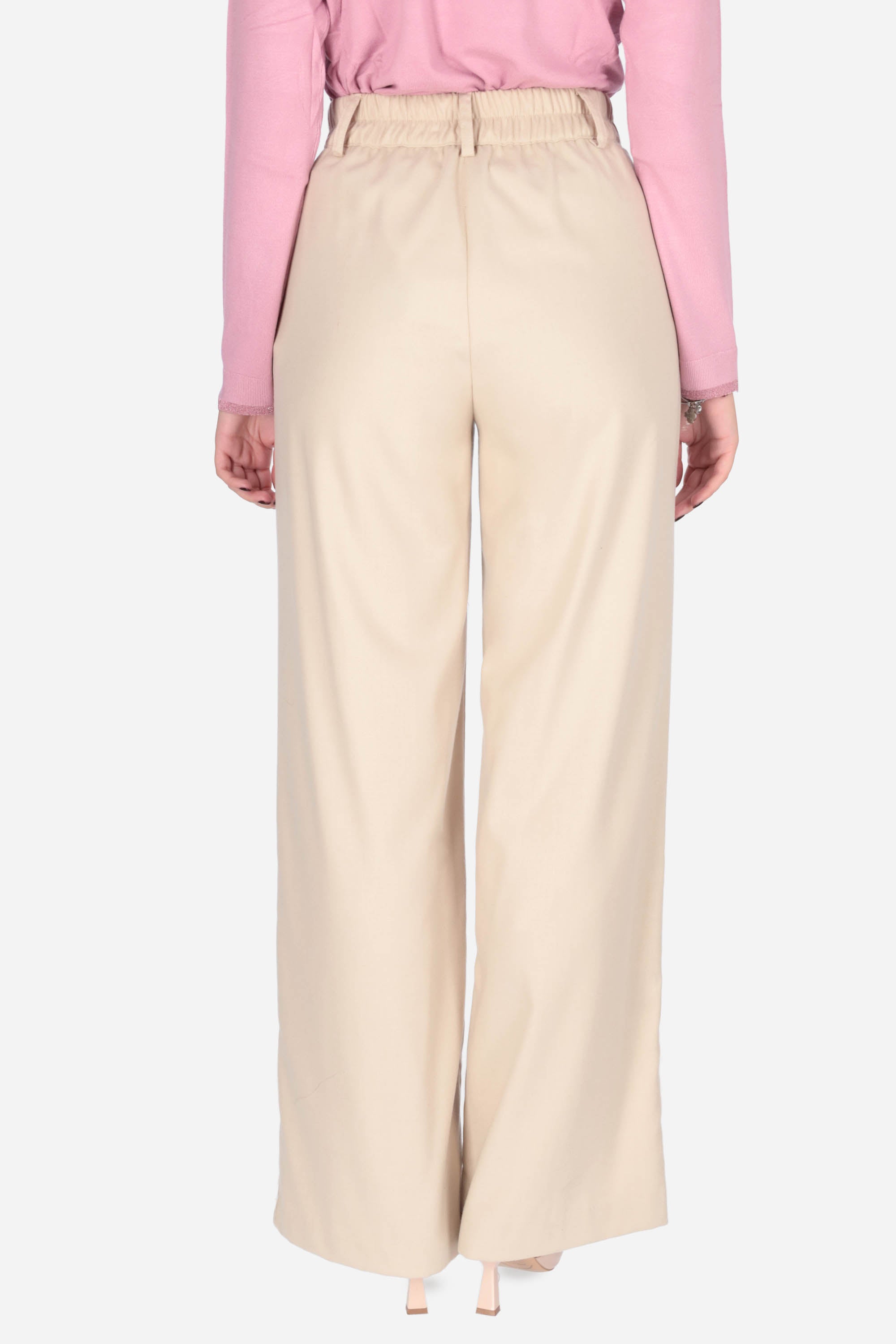 BEIGE | MADEMOISELLE DU MONDE - D MDM217 Pantalone