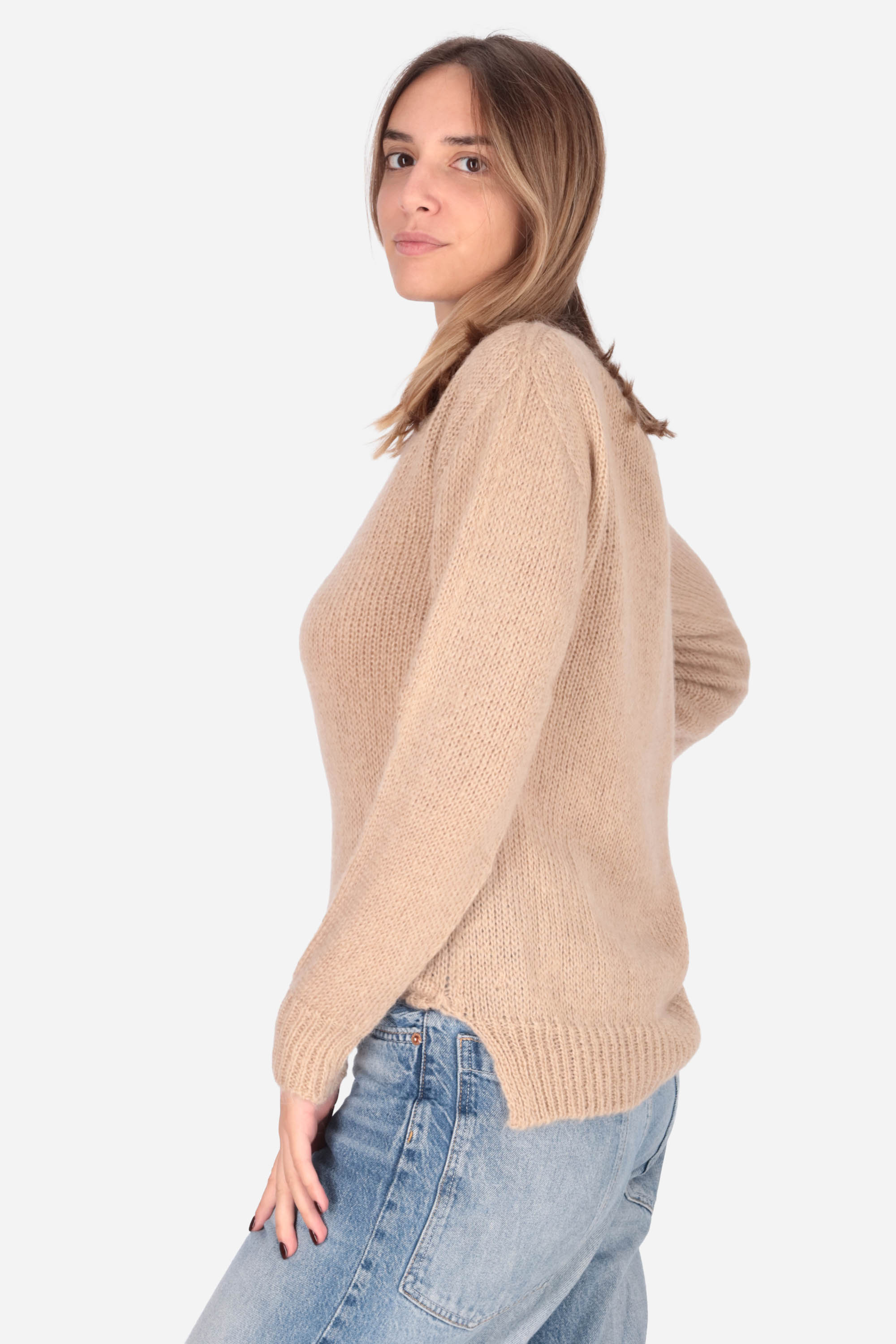 BEIGE | MADEMOISELLE DU MONDE - D 5085 Maglia