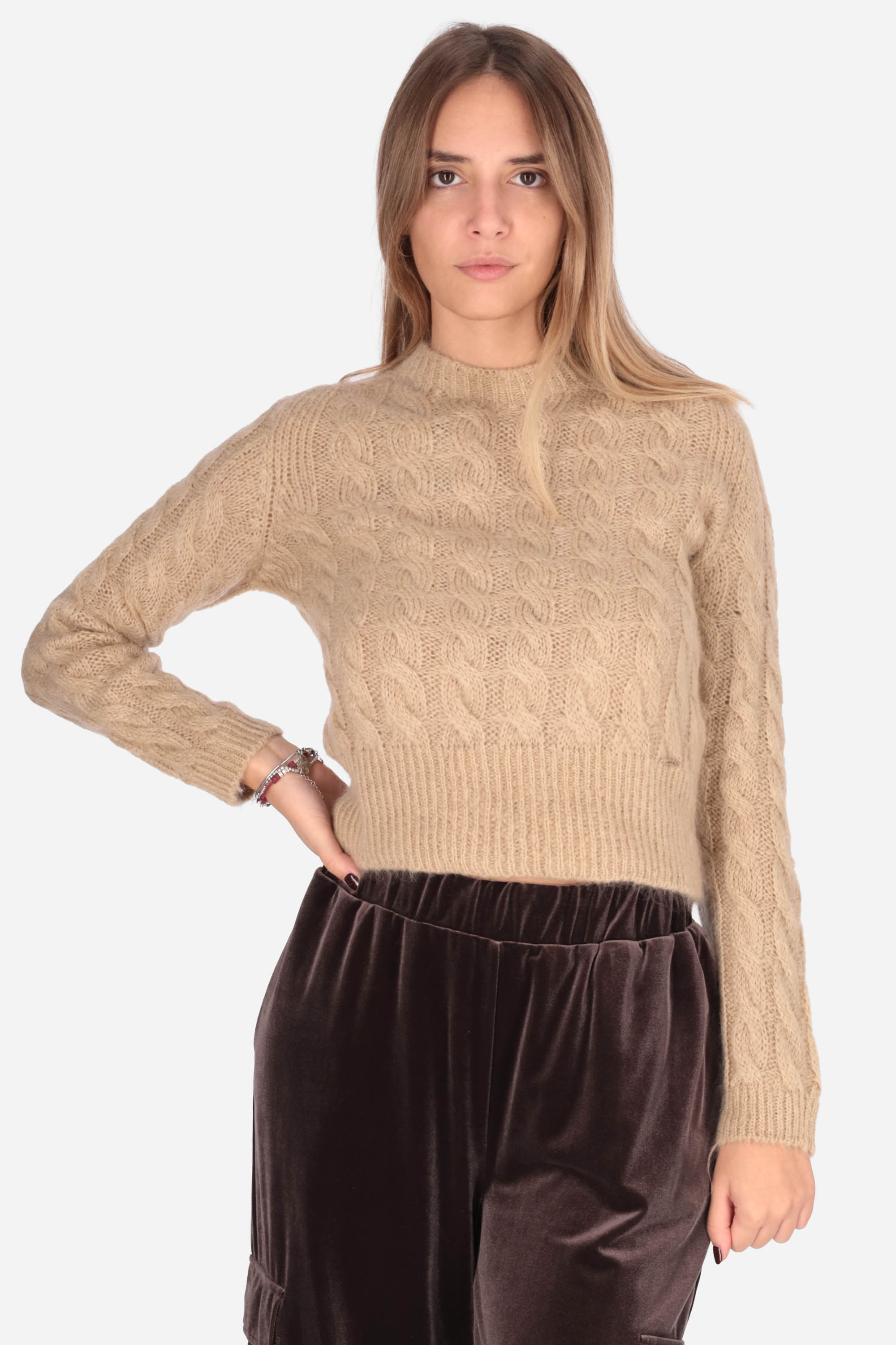 BEIGE | MADEMOISELLE DU MONDE - D 5083 Maglia